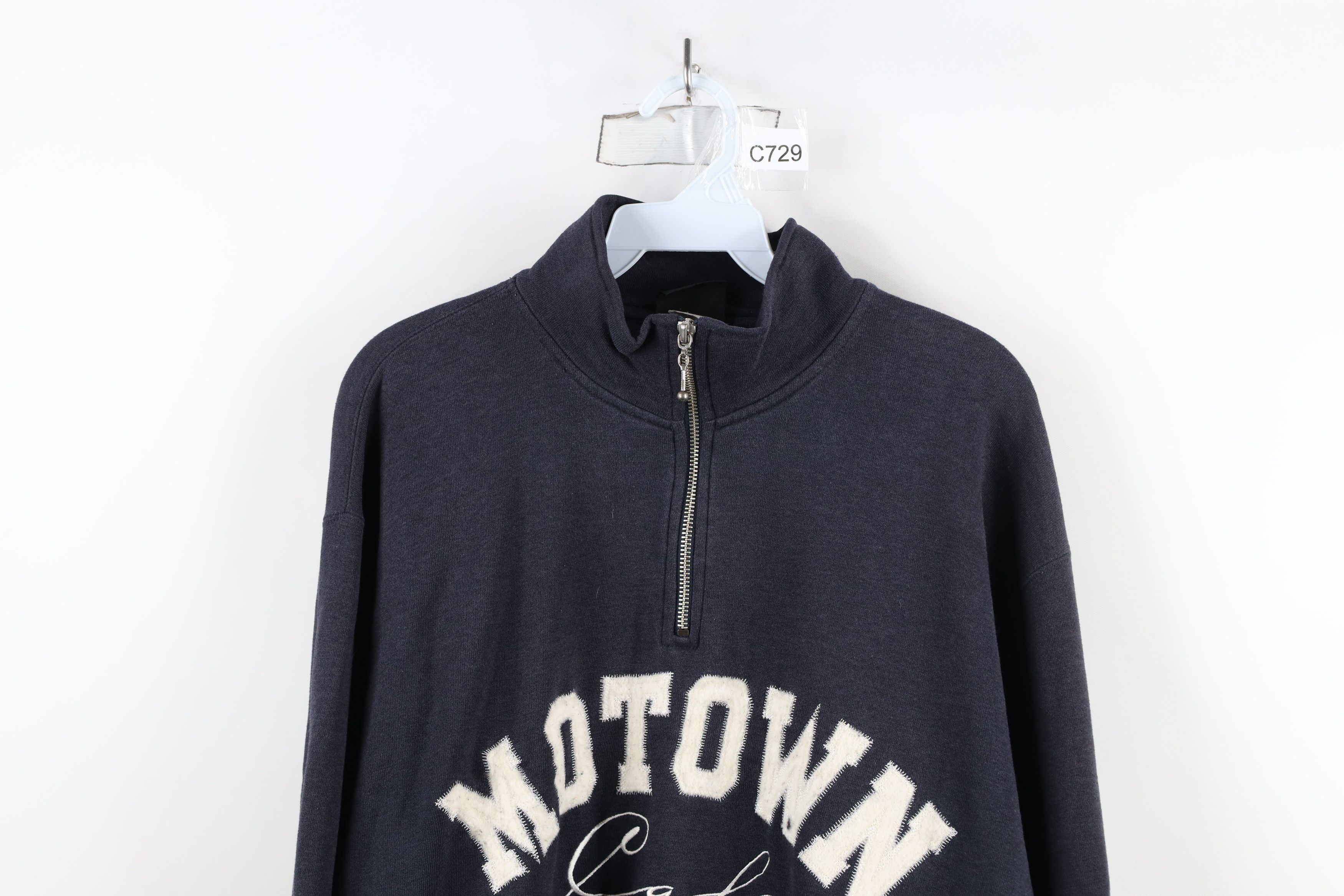 Vintage Vintage 90s Motown Cafe Las Vegas Half Zip Sweatshirt USA Size US XL / EU 56 / 4 - 2 Thumbnail