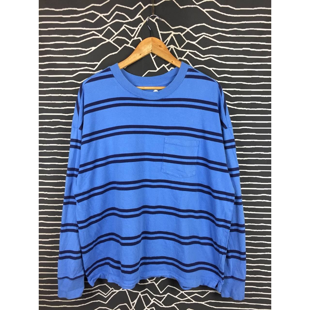 Gap × Vintage GAP Striped Casual Essential Pocket Long Sleeve Tee Size US L / EU 52-54 / 3 - 1 Thumbnail