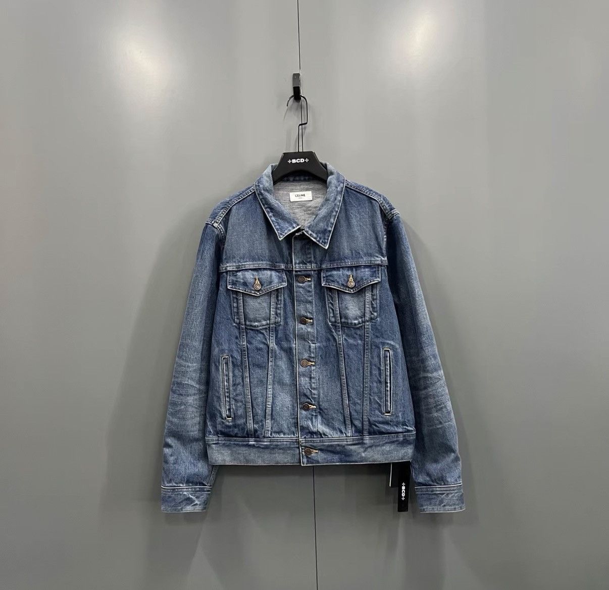 Celine Celine Blue Washed Denim Jacket J41 Size L / US 10 / IT 46 - 1 Thumbnail
