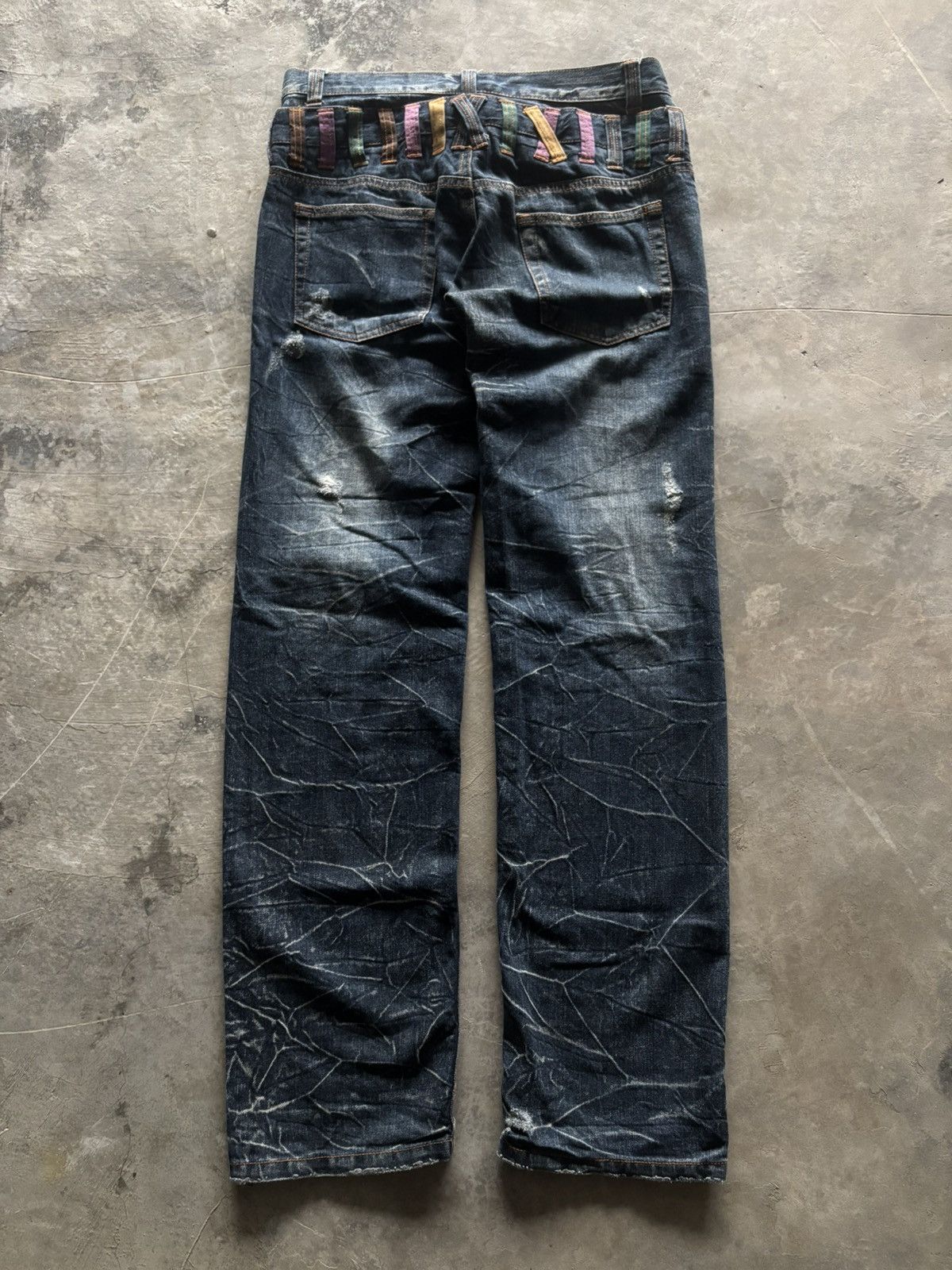 PPFM DOUBLE WAIST NYLAUS distressed washed whiskered japanese Size US 32 / EU 48 - 11 Thumbnail