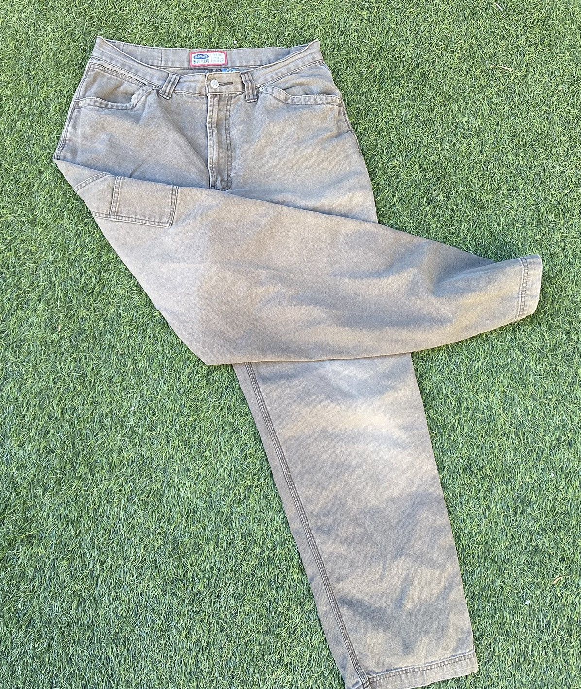 Old Navy × Vintage Vintage 94’ CARTHARTT Old Navy Workwear Lightweight Jeans Size US 34 / EU 50 - 3 Thumbnail