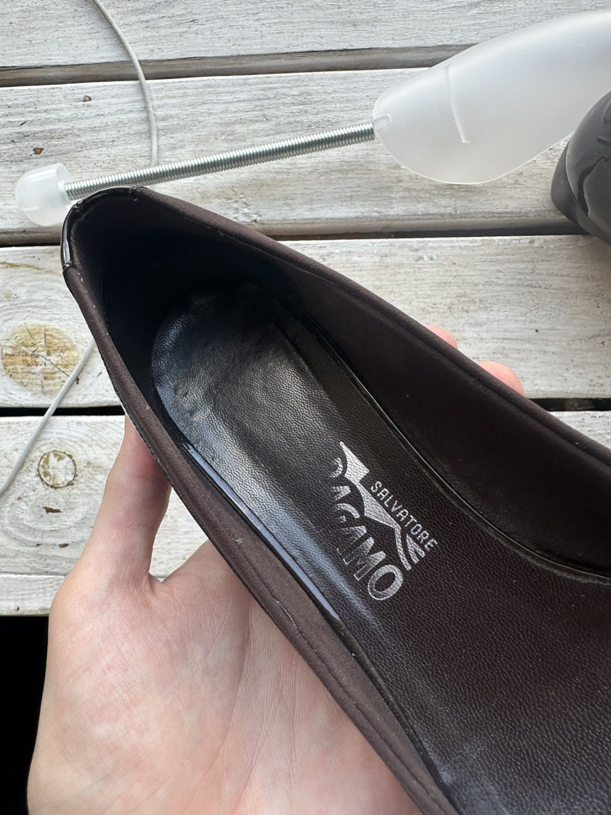 Salvatore Ferragamo RARE❗️Salvatore Ferragamo Women Shoes flats heels Size US 7.5 / IT 37.5 - 13 Thumbnail