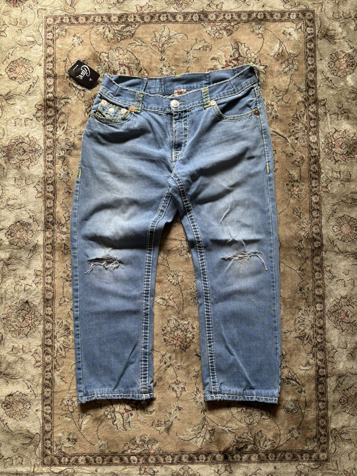 True Religion × Vintage True Religion Billy Supert Denim Jeans Size US 34 / EU 50 - 2 Thumbnail