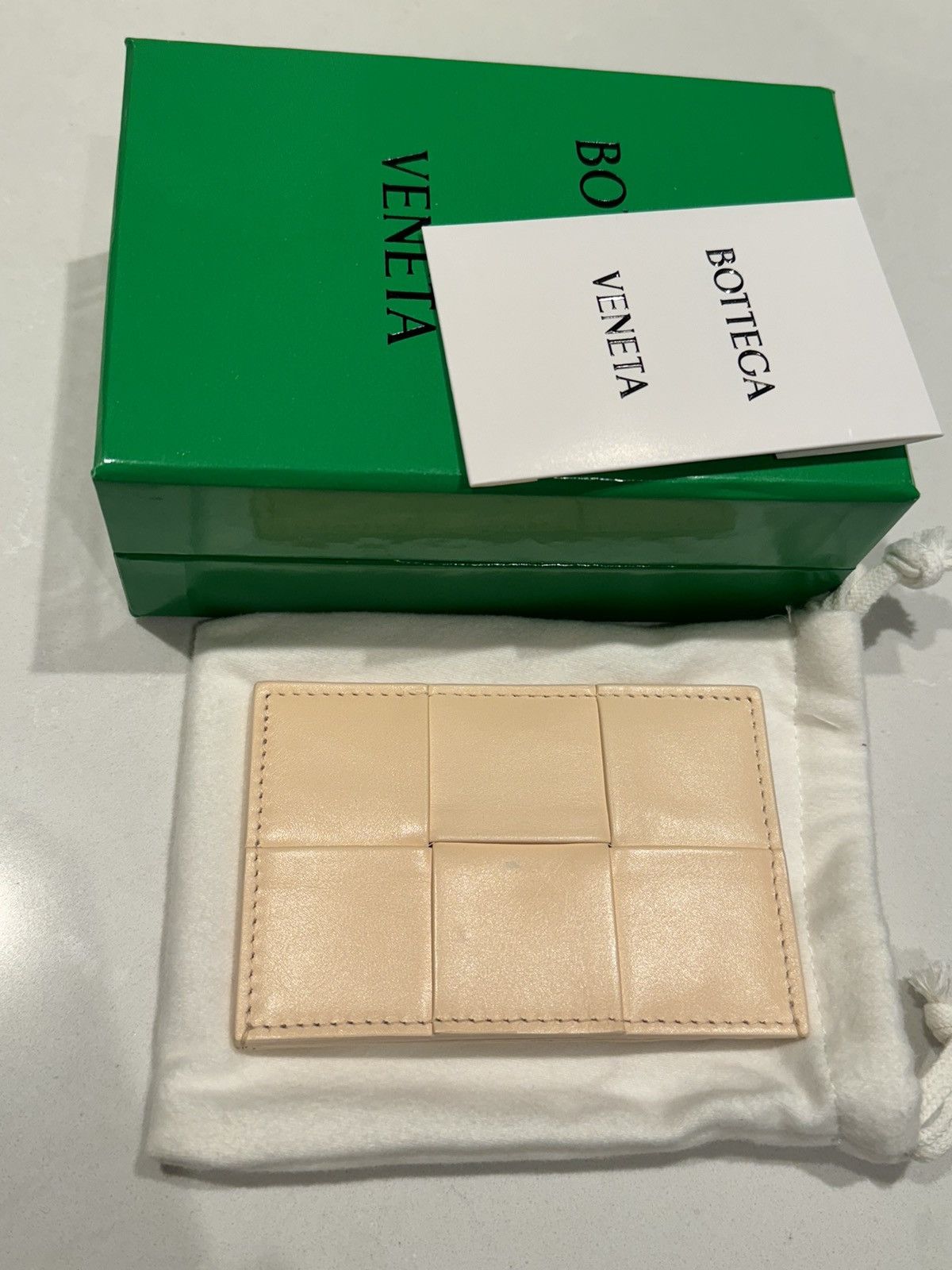 image of Bottega Veneta Pink Card Holder Case Cassette, Men's