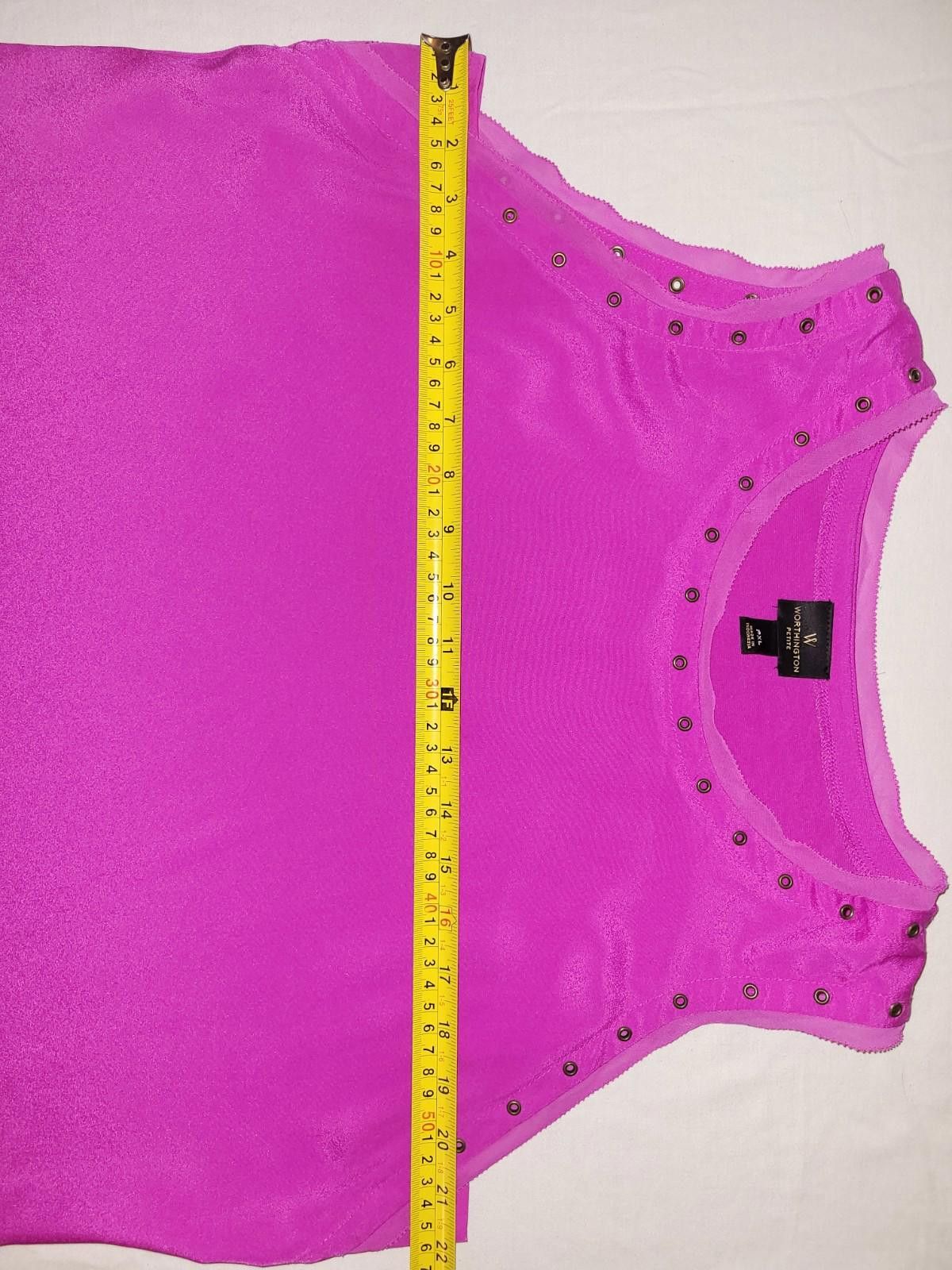 Worthington Worthington Petite women's fucsia tank top XL Size XL / US 12-14 / IT 48-50 - 3 Thumbnail