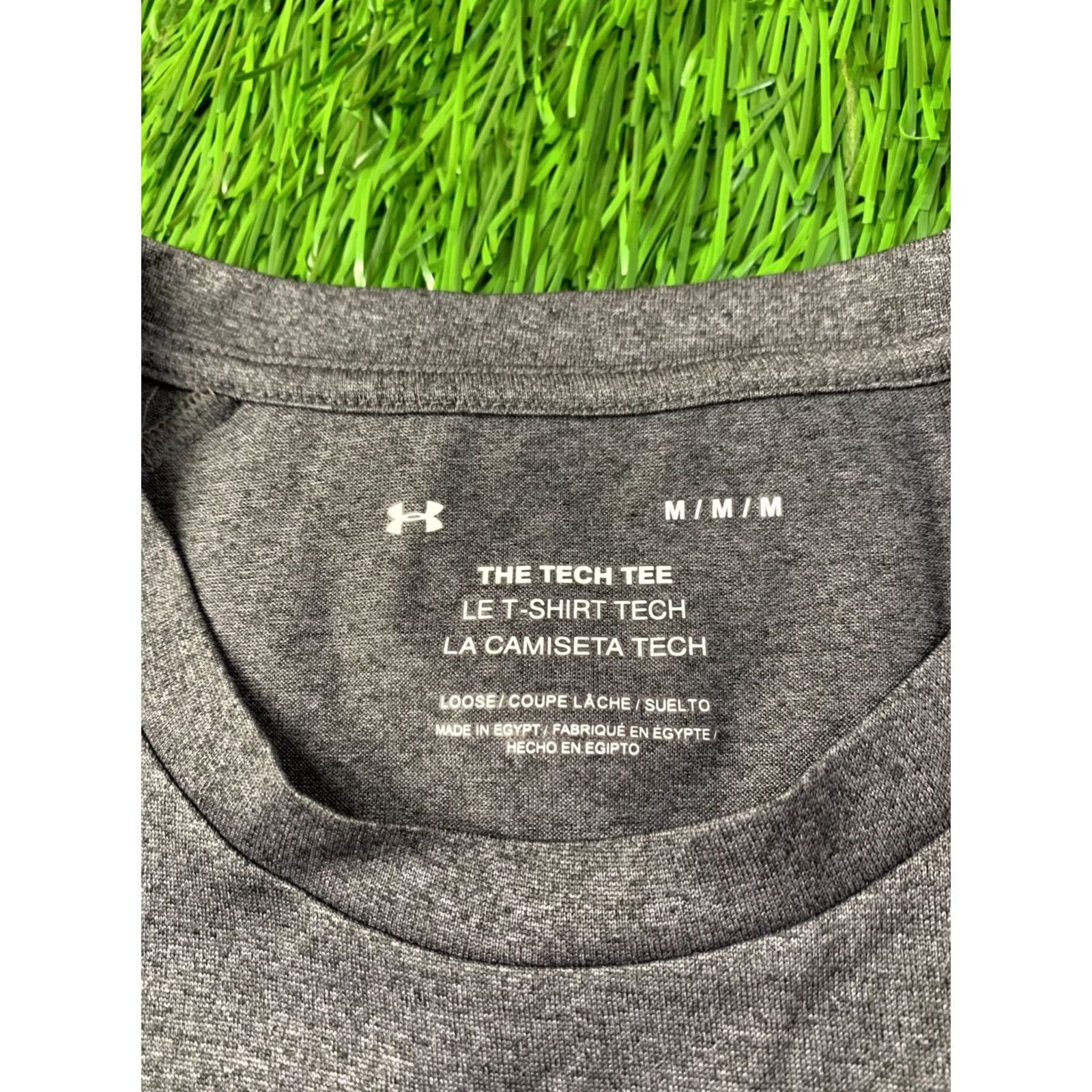 Under Armour Under Armour The Tech Tee Shirt Men M Gray Jersey Short Sleeve Classic Fit Size US M / EU 48-50 / 2 - 4 Thumbnail