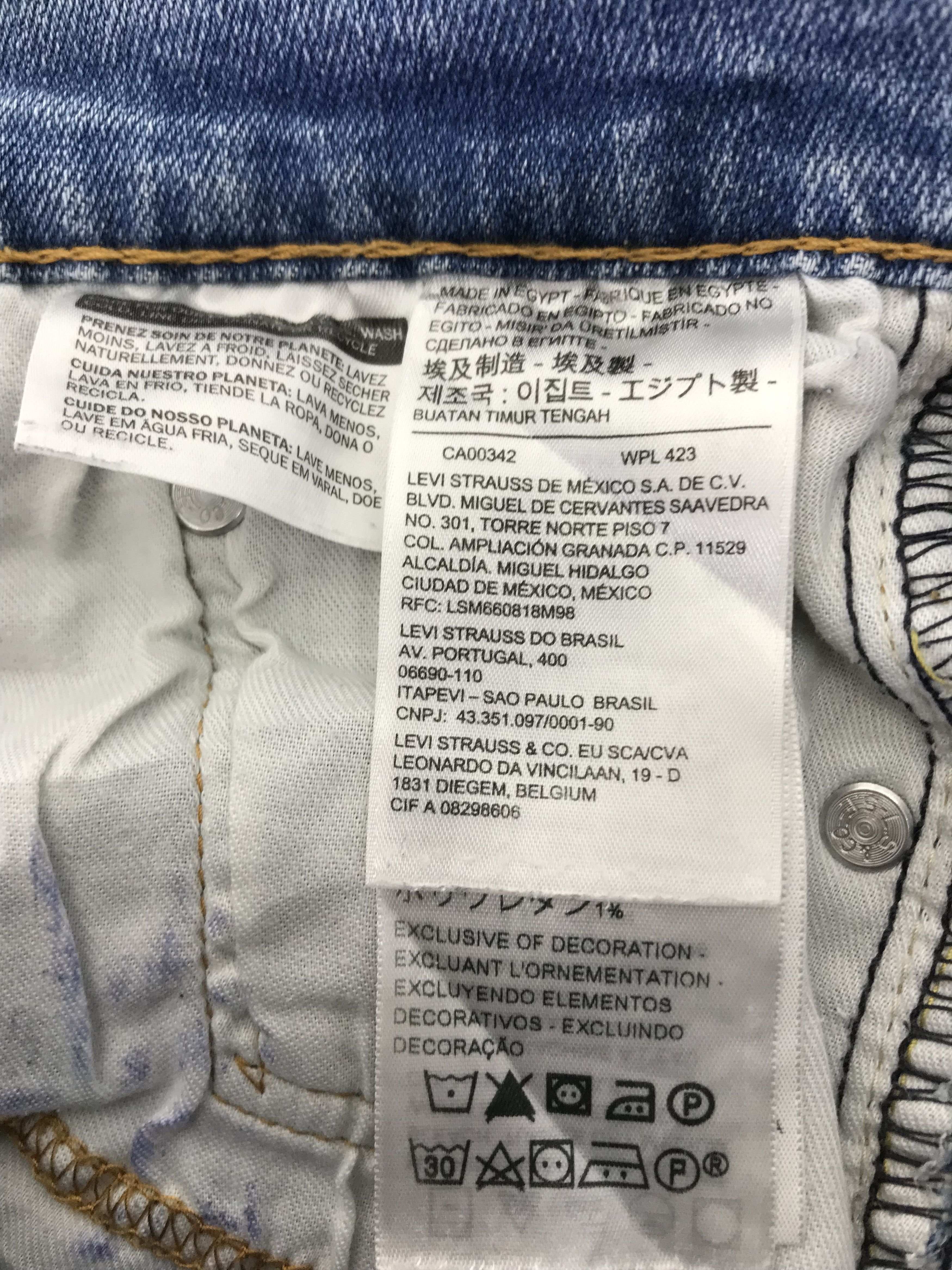 Levi's Vintage Levi's 513 Blue Washed Jeans Size US 30 / EU 46 - 12 Thumbnail