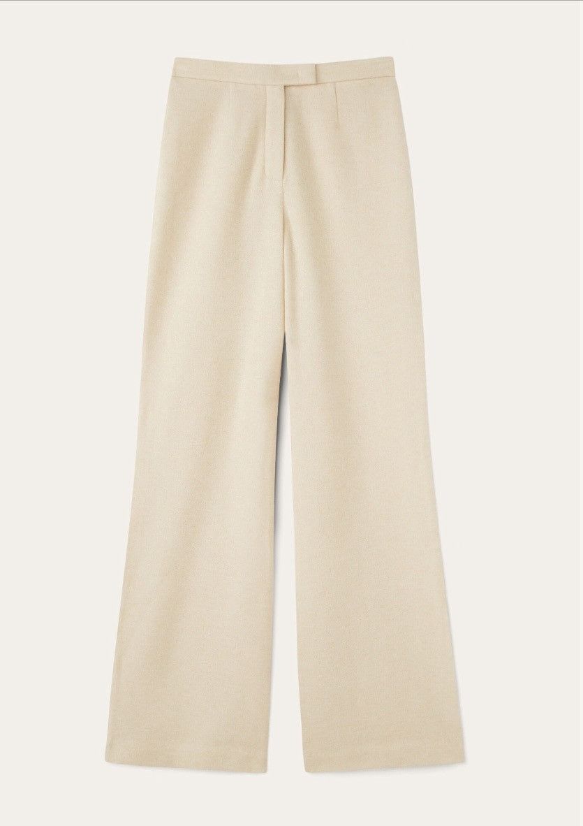 Loro Piana o1srvl11e0825 FAN3498 Robin Pant in Cream Size 26" / US 2 / IT 38 - 1 Thumbnail