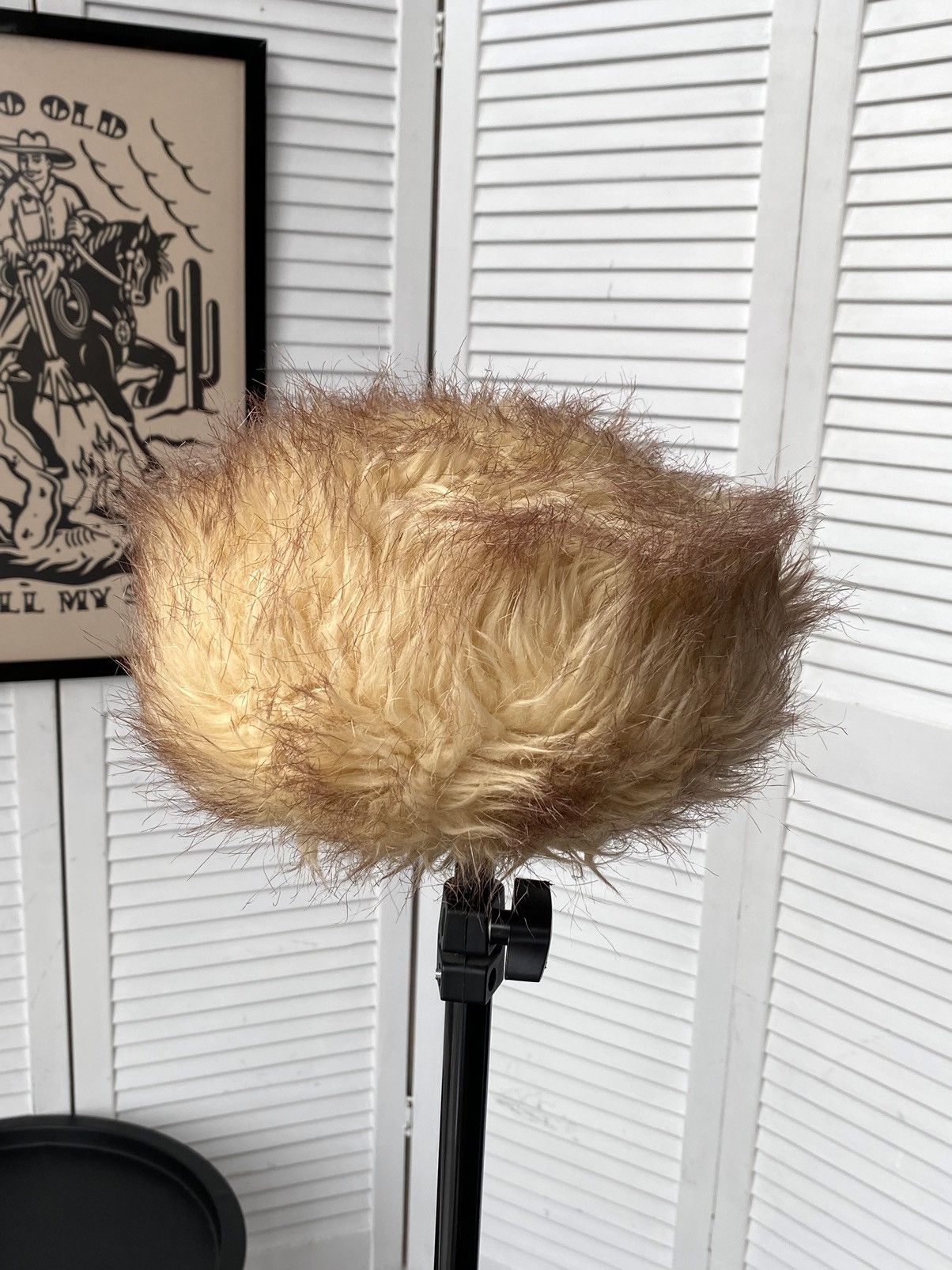 Designer × Vintage Vintage Fuzzy Hat Real Fur Beret Style Y2K Yeti Size ONE SIZE - 5 Thumbnail