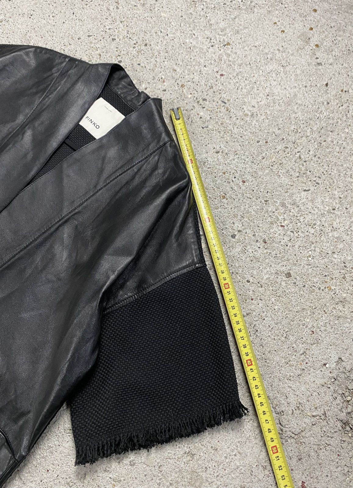 Pinko Pinko kimono lamb leather jacket vest luxury black Size S / US 4 / IT 40 - 13 Thumbnail