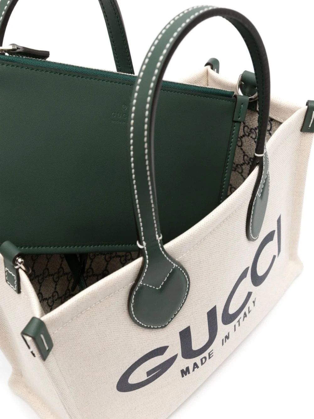 Gucci o1la5ras0526 Size: OS / Small Tote Bag With Gucci Print Size ONE SIZE - 5 Thumbnail