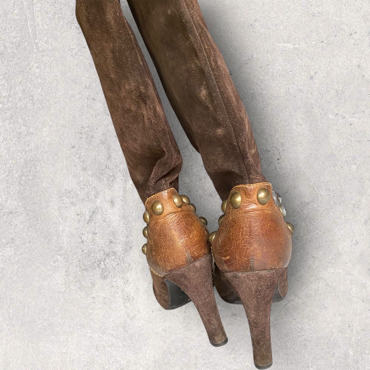 Chloe Vintage Chloe Studded Suede Knees Boots Size US 8 / IT 38 - 3 Thumbnail