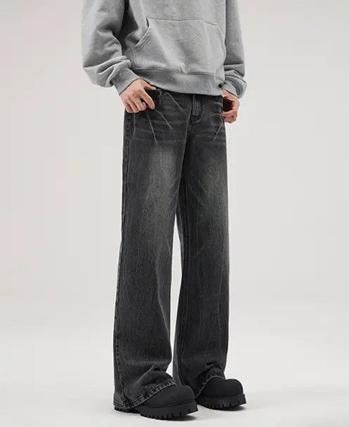 VIBE Retro high street American style loose flared baggy jeans Size US 32 / EU 48 - 5 Thumbnail