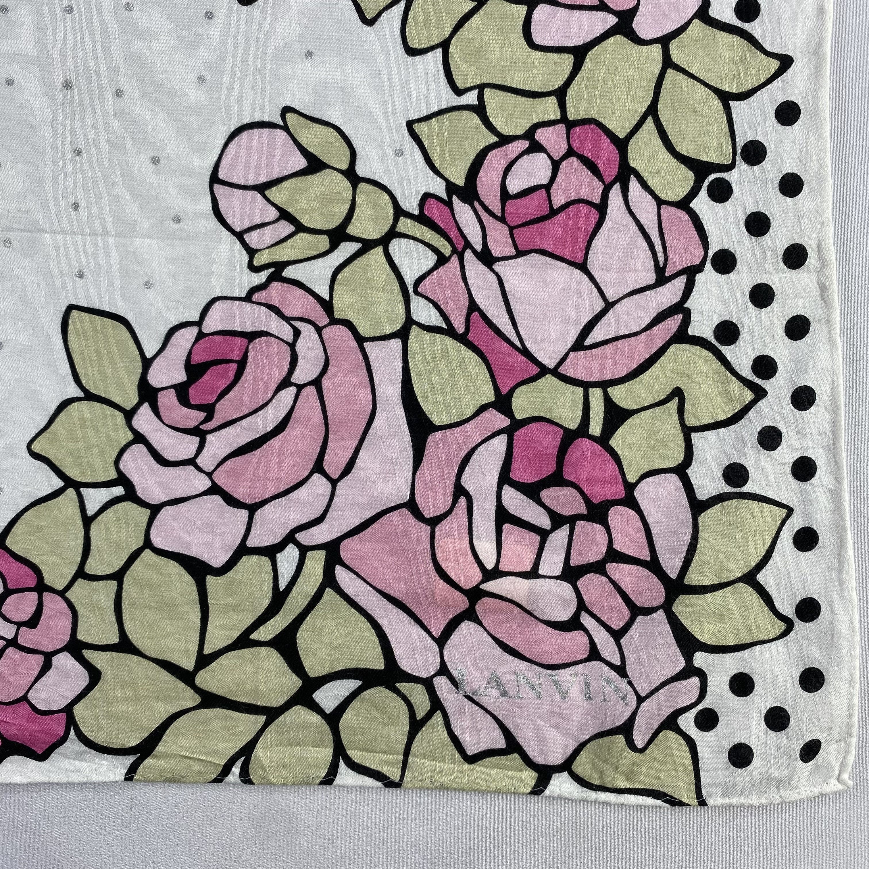 Lanvin × Vintage Lanvin Bandana/ Handkerchief / Neckerchief-P1350 Size ONE SIZE - 3 Thumbnail