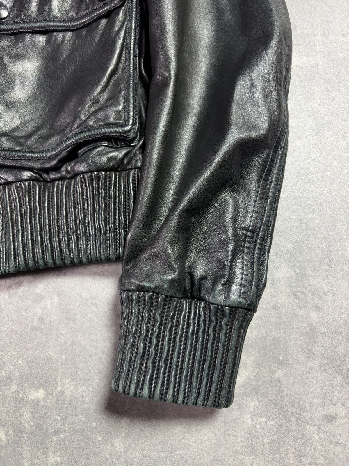 Just Cavalli 00s Just Cavalli Leather Bomber Jacket M L Archive Size US M / EU 48-50 / 2 - 8 Thumbnail