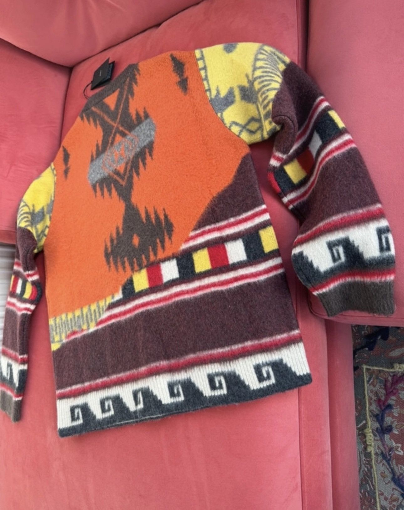Alanui Alanui brown,orange,yellow wool jumper, size S Size US S / EU 44-46 / 1 - 5 Thumbnail