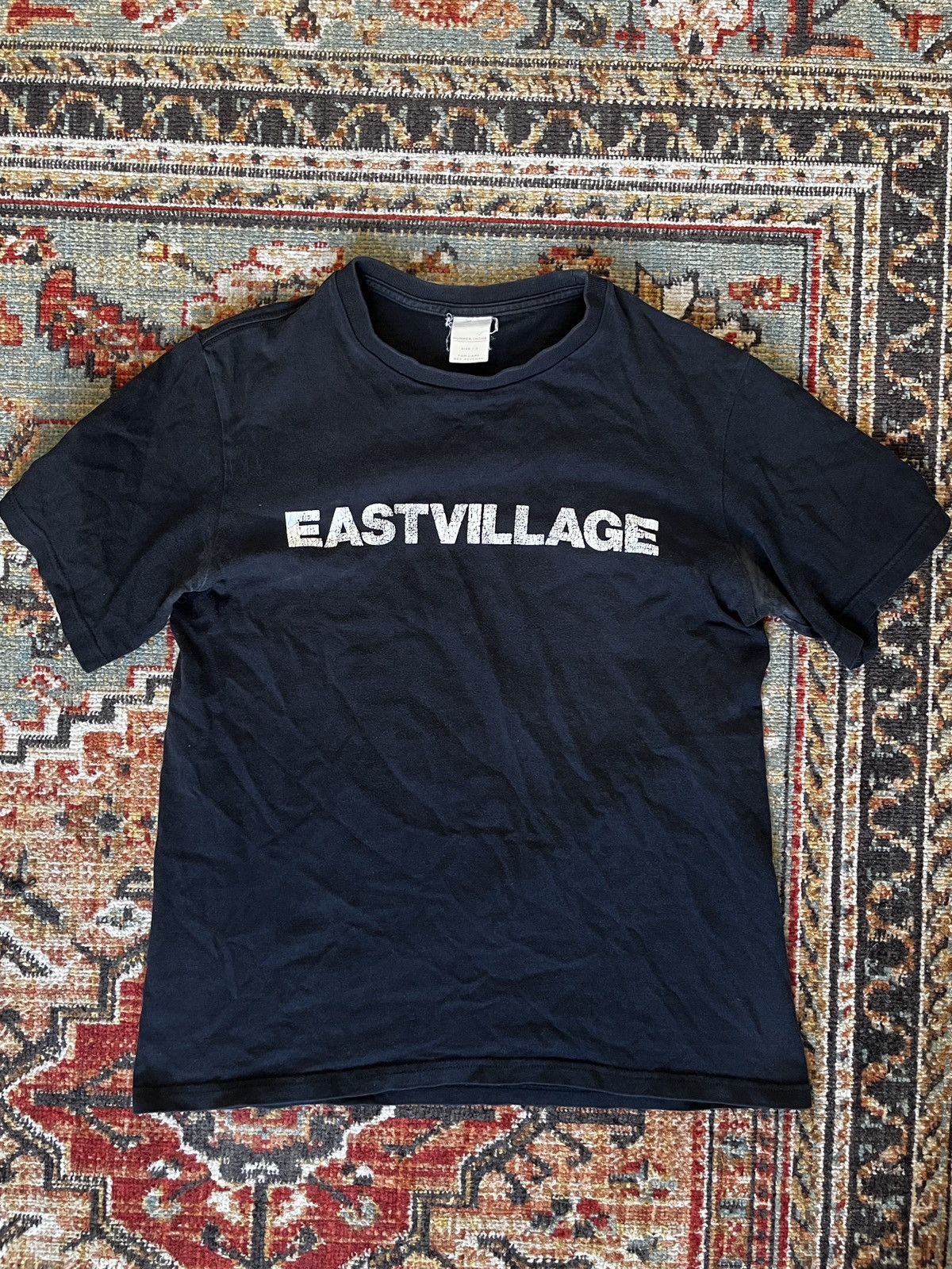 image of Number N Ine x Takahiromiyashita The Soloist Number (N)Ine “East Village” T-Shirt in Black (Size Me