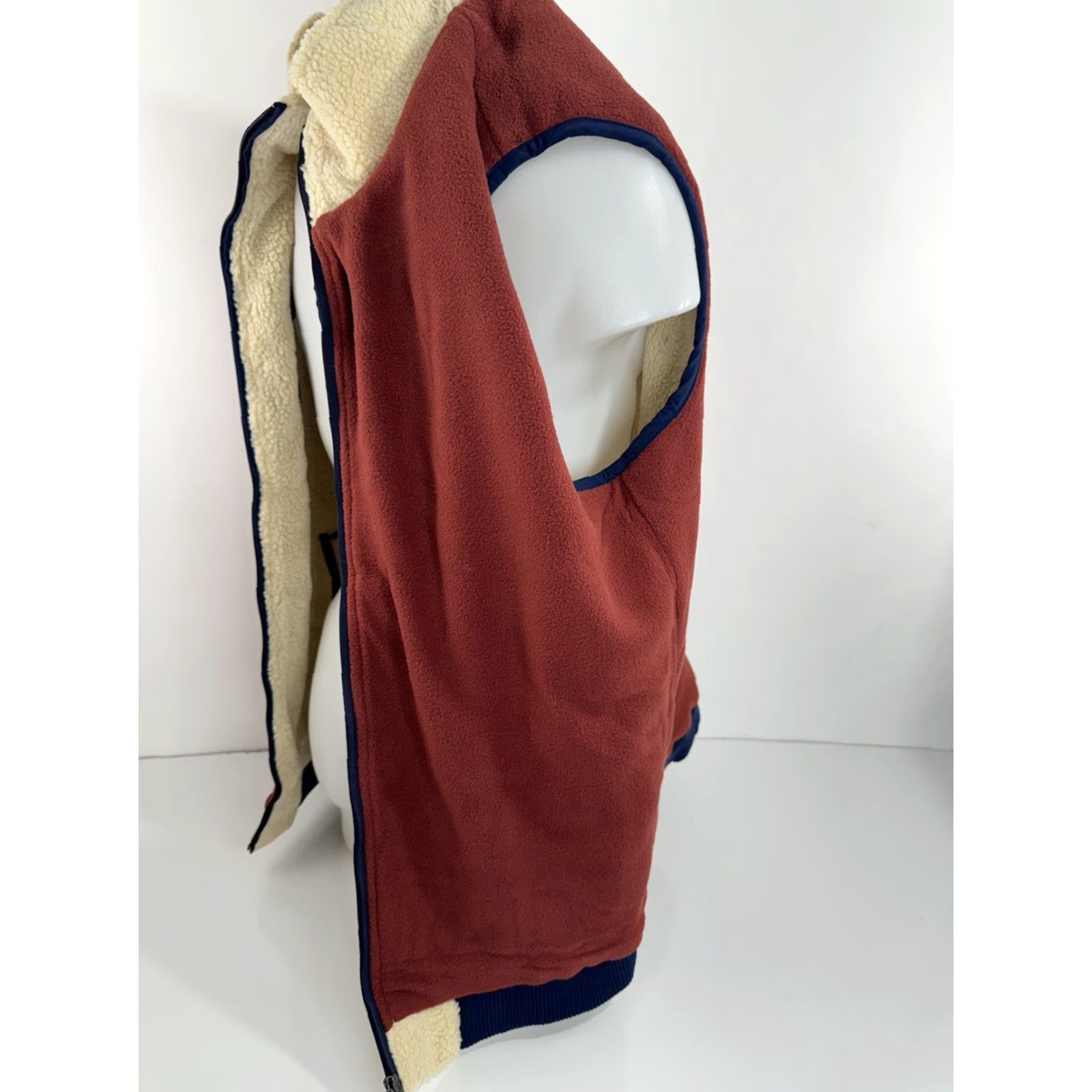 Vintage CRIQUET Austin - NEW w TAG - Fleece High Pile SHERPA Mens XXL Full Zip Vest Shirt Size US XXL / EU 58 / 5 - 7 Thumbnail