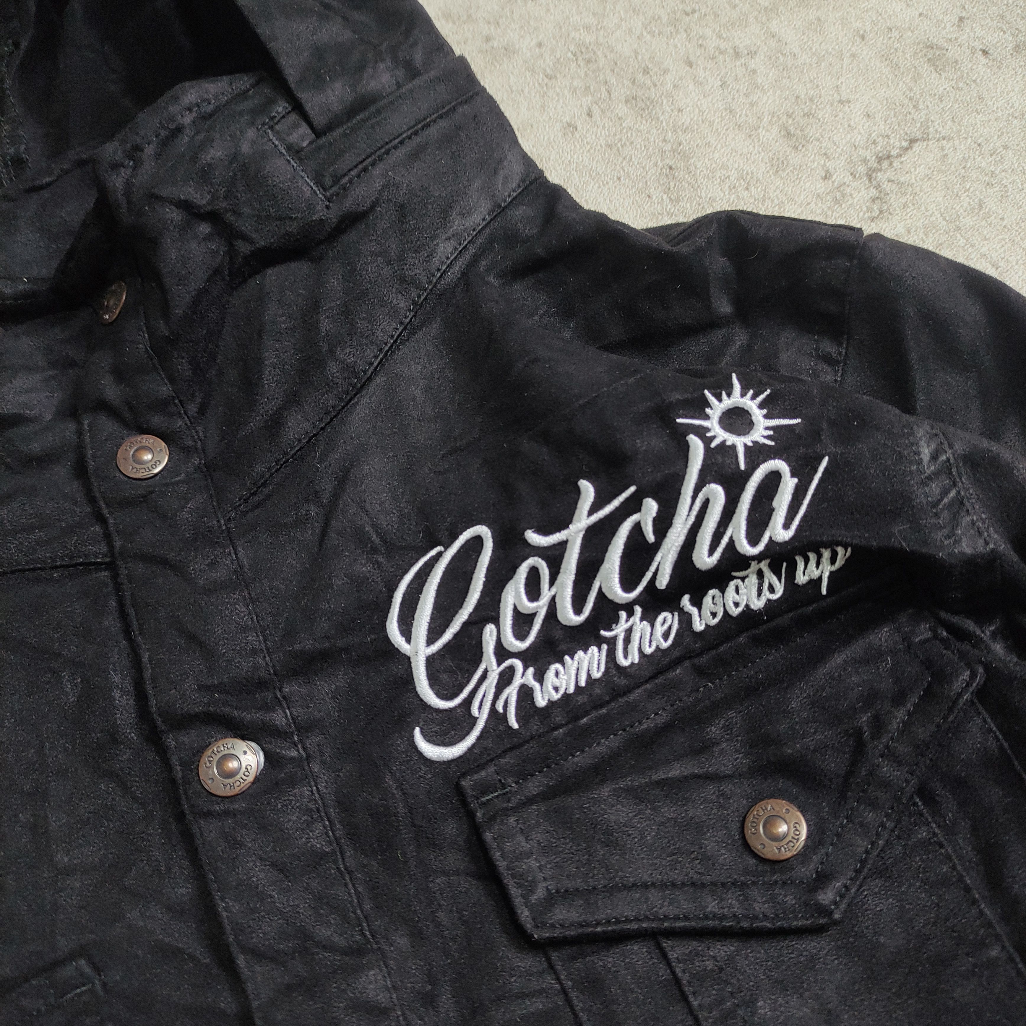 Japanese Brand Gotcha Y2K Suede-Style Button-Up Goa LGB tornado mart Size US S / EU 44-46 / 1 - 11 Thumbnail