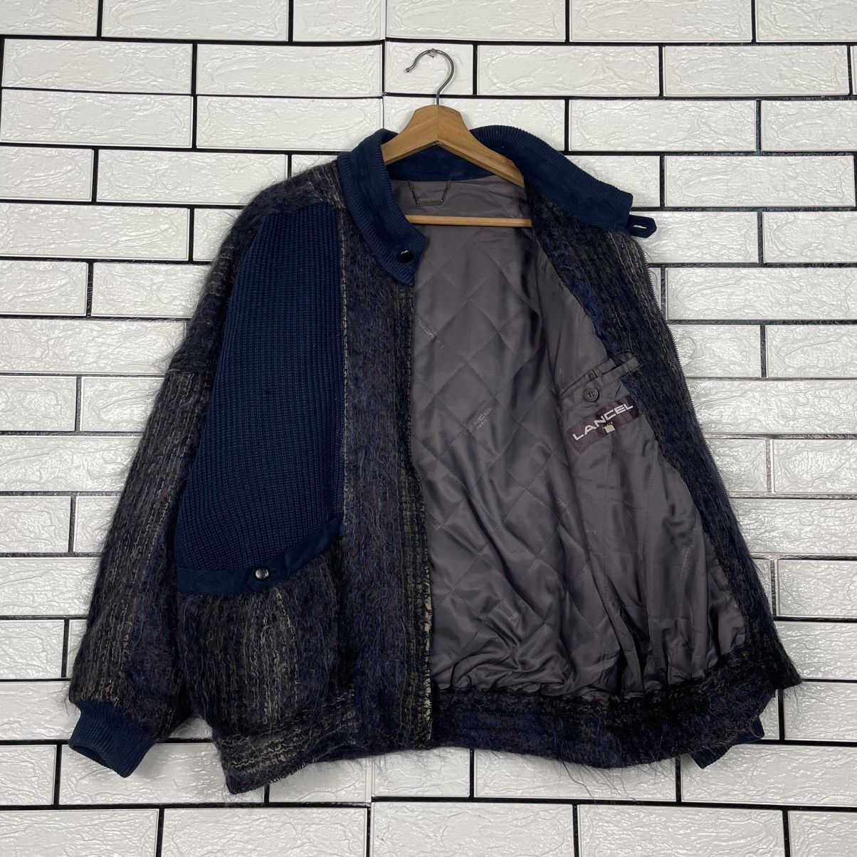 Lancel Lancel Paris Wool Bomber Jacket Size US L / EU 52-54 / 3 - 9 Thumbnail