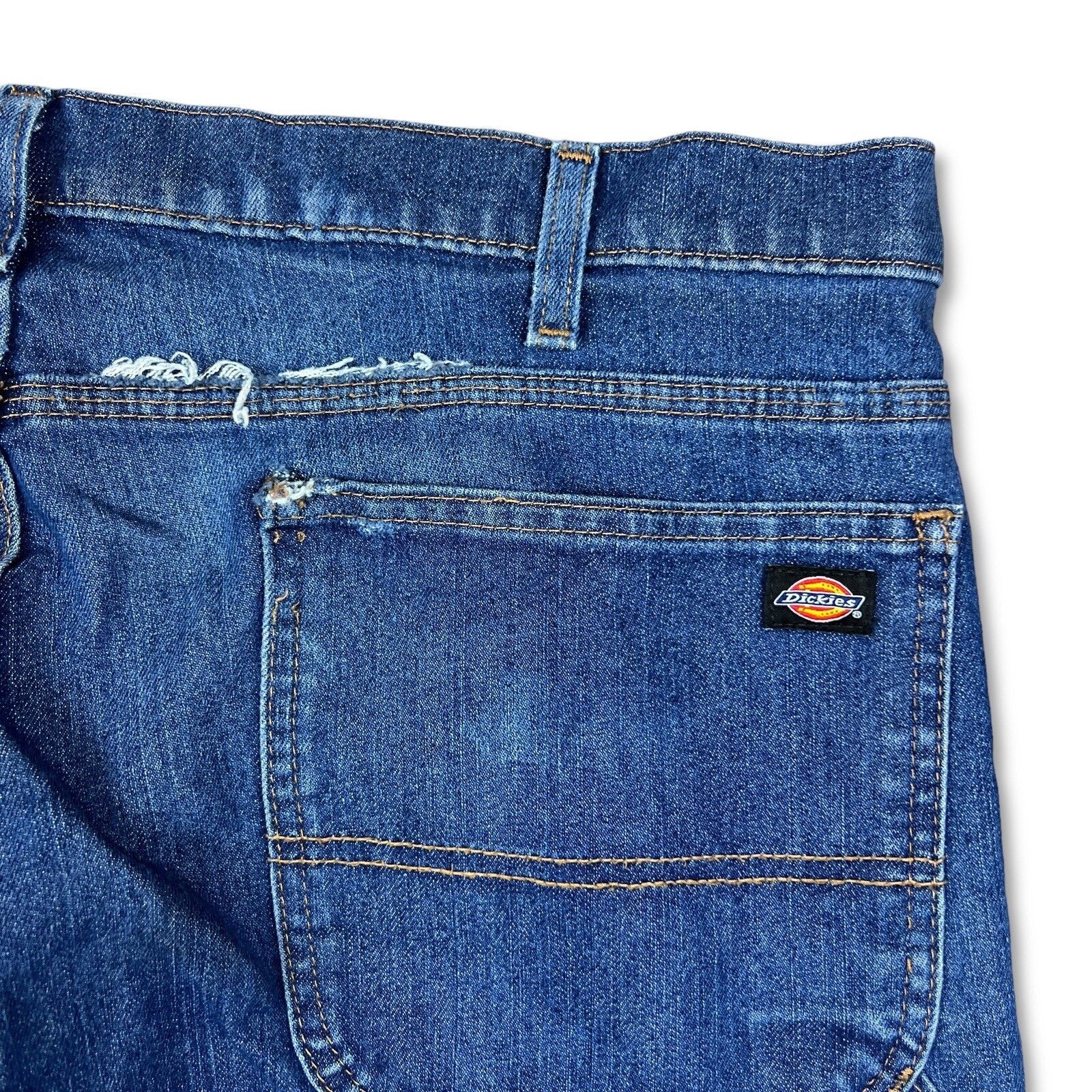 Dickies × Vintage Dickies Jeans 38x34 Flex Relaxed Straight Distressed Denim Size US 38 / EU 54 - 5 Thumbnail