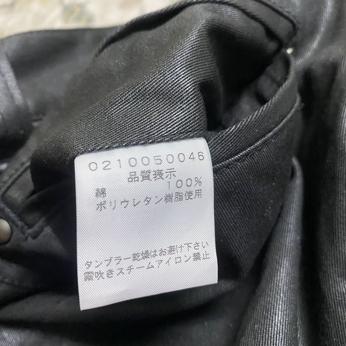 5351 POUR LES HOMMES 5351 Pour Les Hommes Black Waxed Cargo Pants Size US 30 / EU 46 - 20 Thumbnail