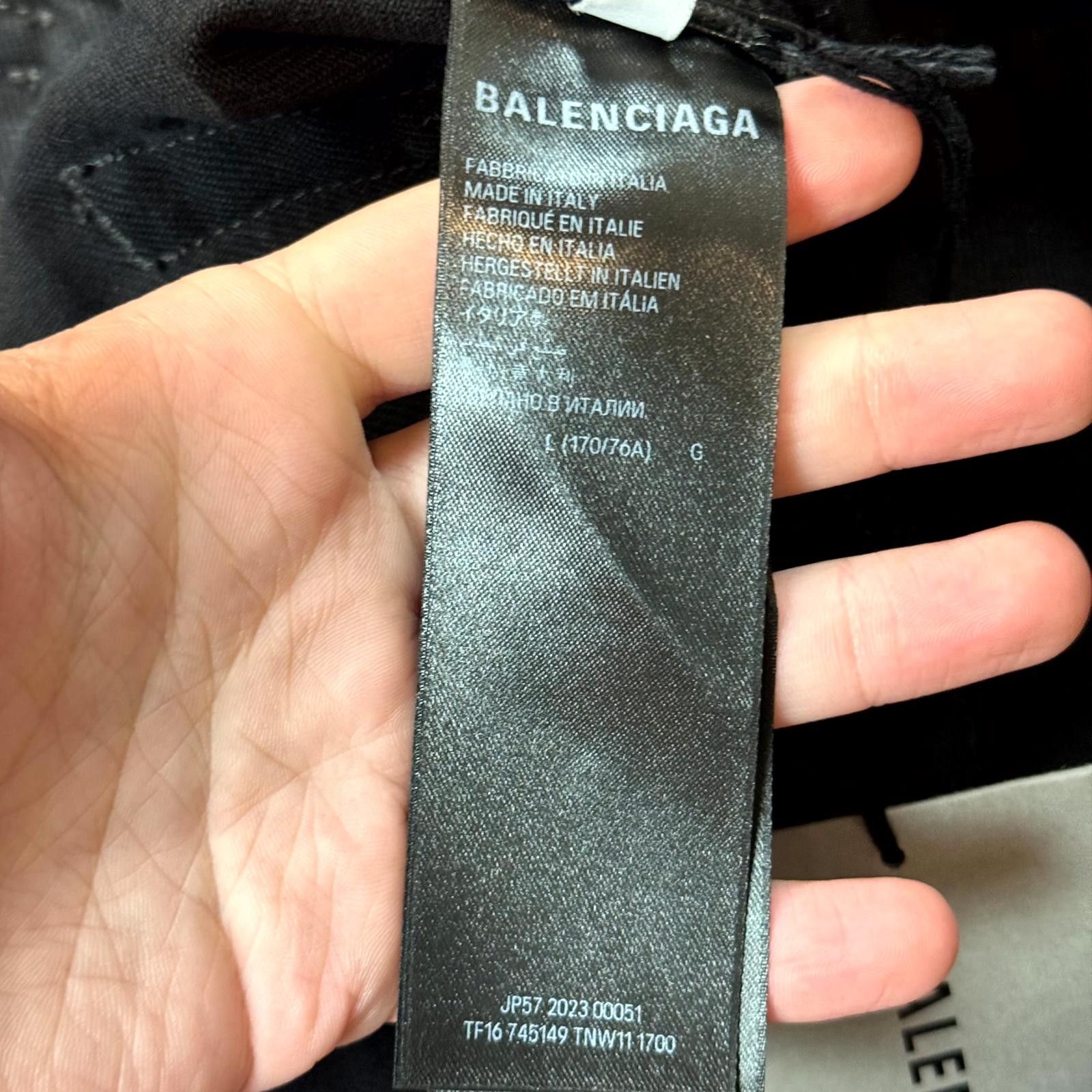 Balenciaga SS23 Balenciaga Black Wide Leg Denim Size US 34 / EU 50 - 7 Thumbnail