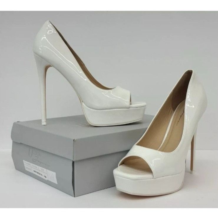 Other OLIVIA FERGUSON / Cassandra / White Patent / Leather / Platf Size US 10 / IT 40 - 6 Thumbnail