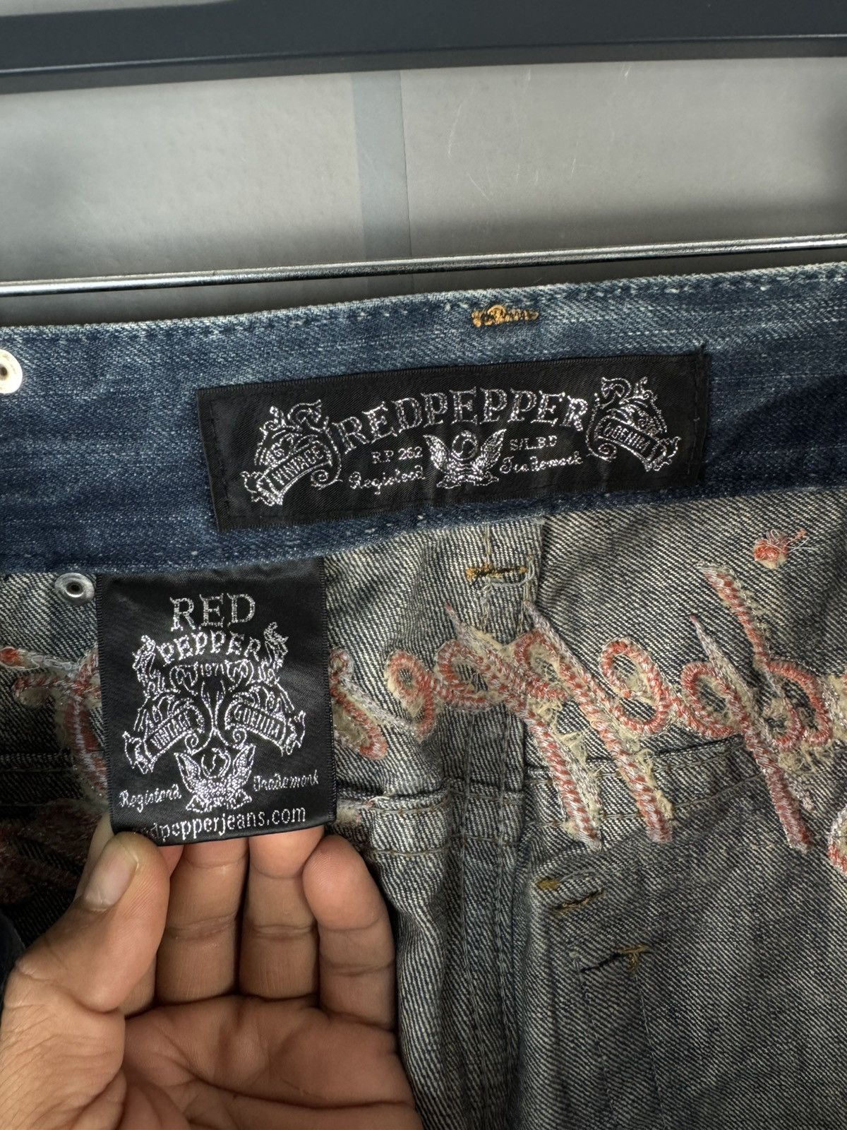 Vintage VINTAGE REDPAPPER JAPANESE STYLE DISTRESSED DENIM Size US 30 / EU 46 - 13 Thumbnail