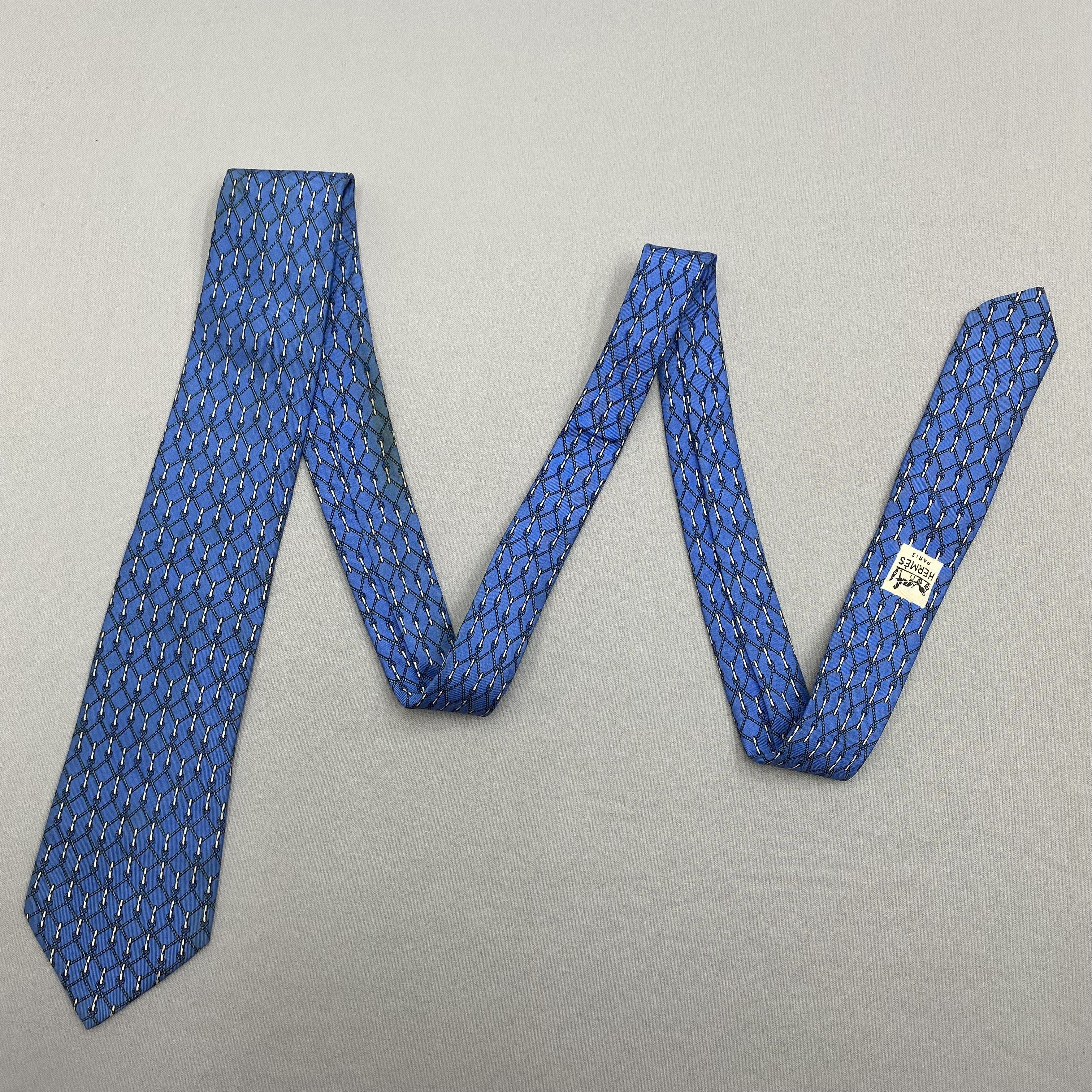 Hermes Vintage Hermes SILK Necktie Cravate Pure Silk Size ONE SIZE - 5 Thumbnail