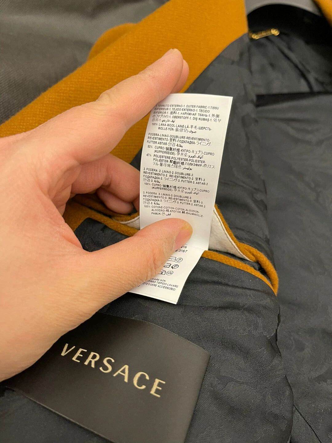 Versace Versace Men's High-End Wool Overcoat L 99 New Size US L / EU 52-54 / 3 - 8 Thumbnail