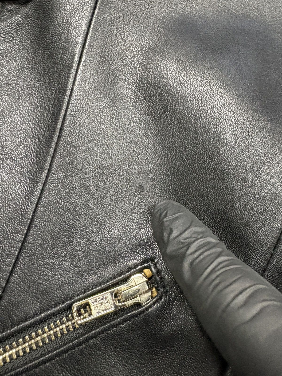 Reiss Reiss Black Leather Biker Jacket Moto Zip Jacket Sizq US 6 Size M / US 6-8 / IT 42-44 - 10 Thumbnail