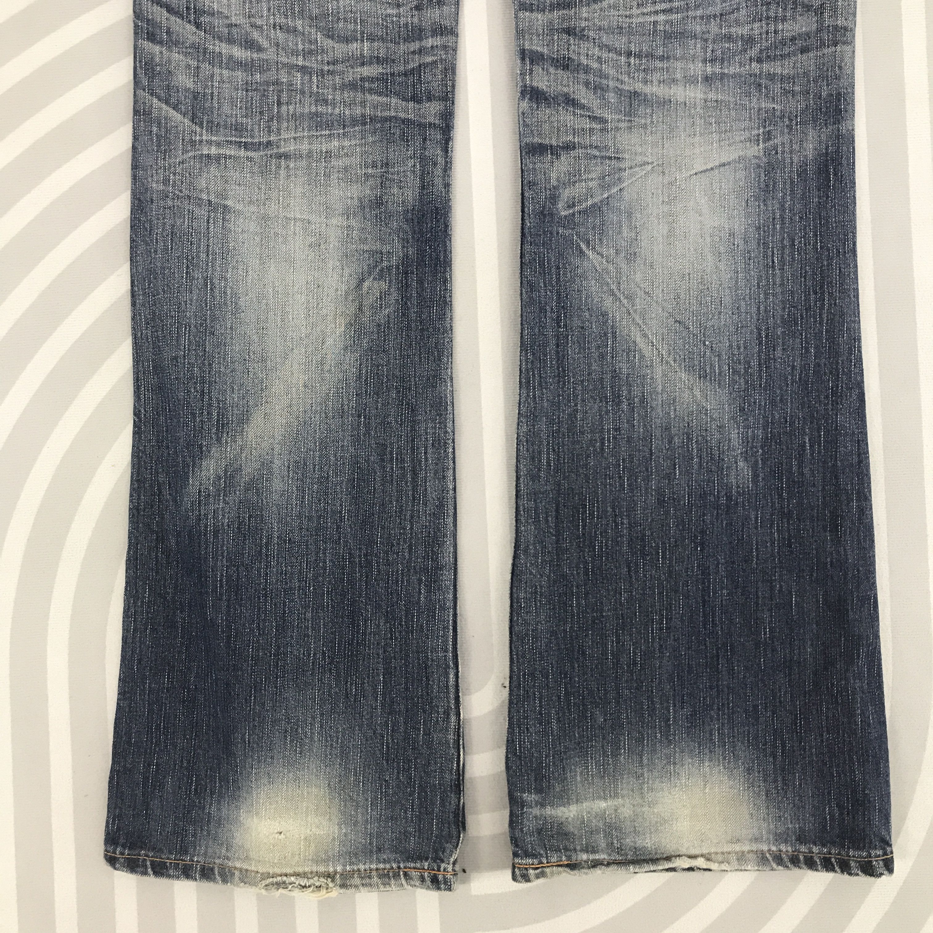 Edwin × Vintage Bootcut Edwin Blue Trip Denim faded Distressed pants Size US 32 / EU 48 - 7 Thumbnail