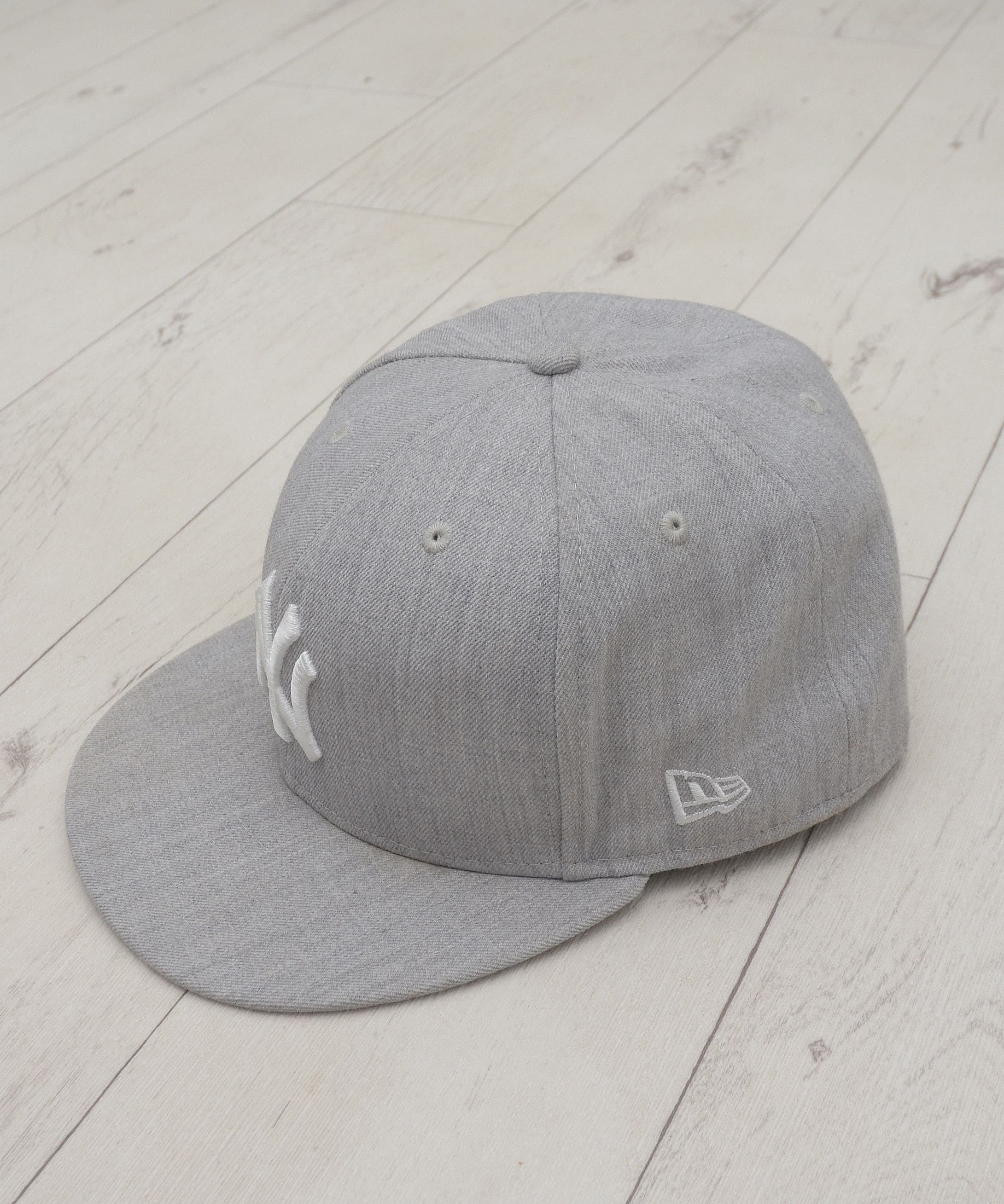New Era NY Yankees New Era Hat Patch Heather Gray Size 7 5/8 Size ONE SIZE - 2 Thumbnail