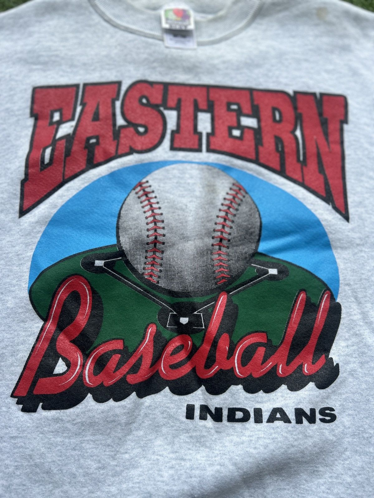 Fruit Of The Loom Vintage 90s Eastern Baseball Indians Sweatshirt Size US L / EU 52-54 / 3 - 2 Thumbnail