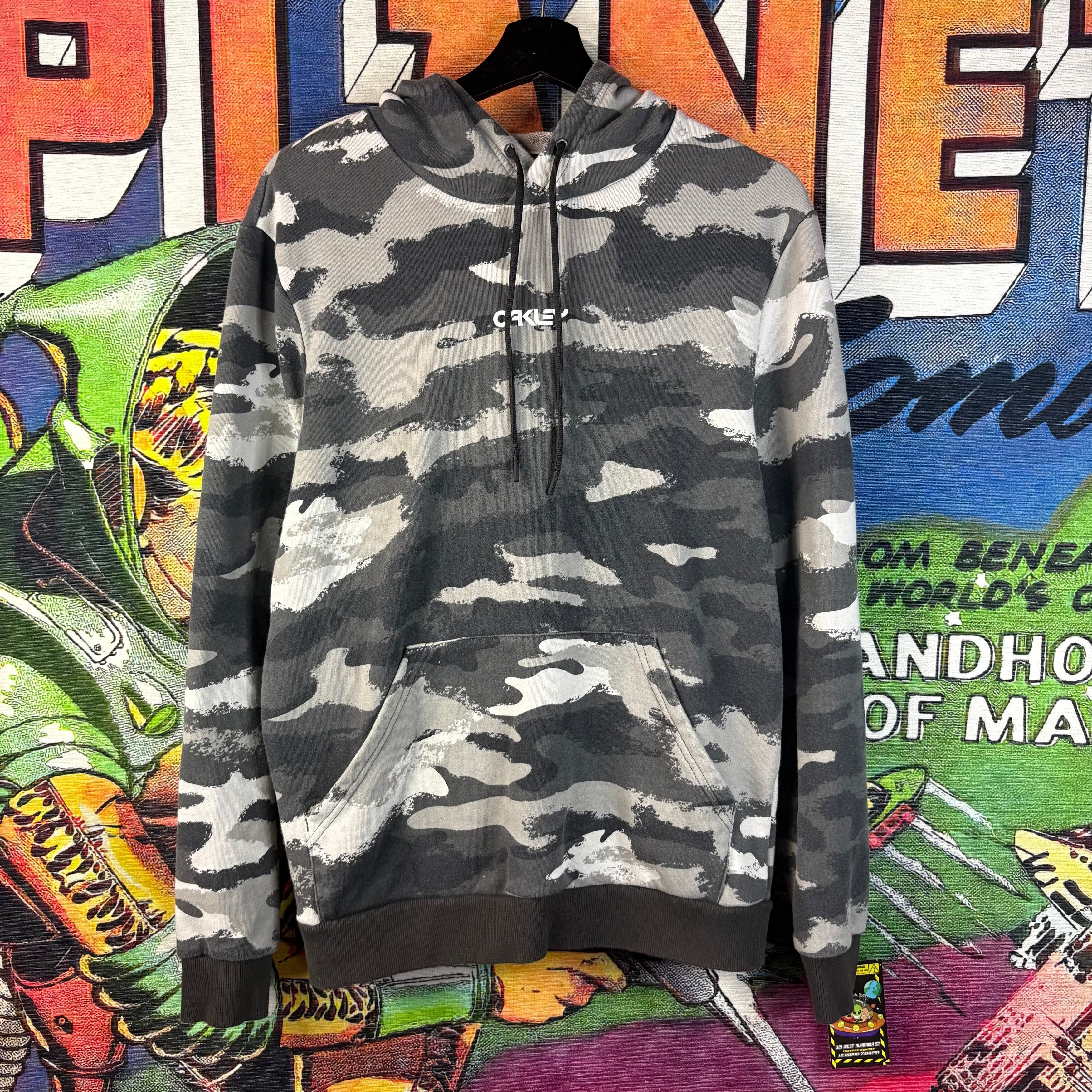 Oakley Oakley Street Logo Hooded Camo Hoodie Size Small Size US S / EU 44-46 / 1 - 1 Thumbnail