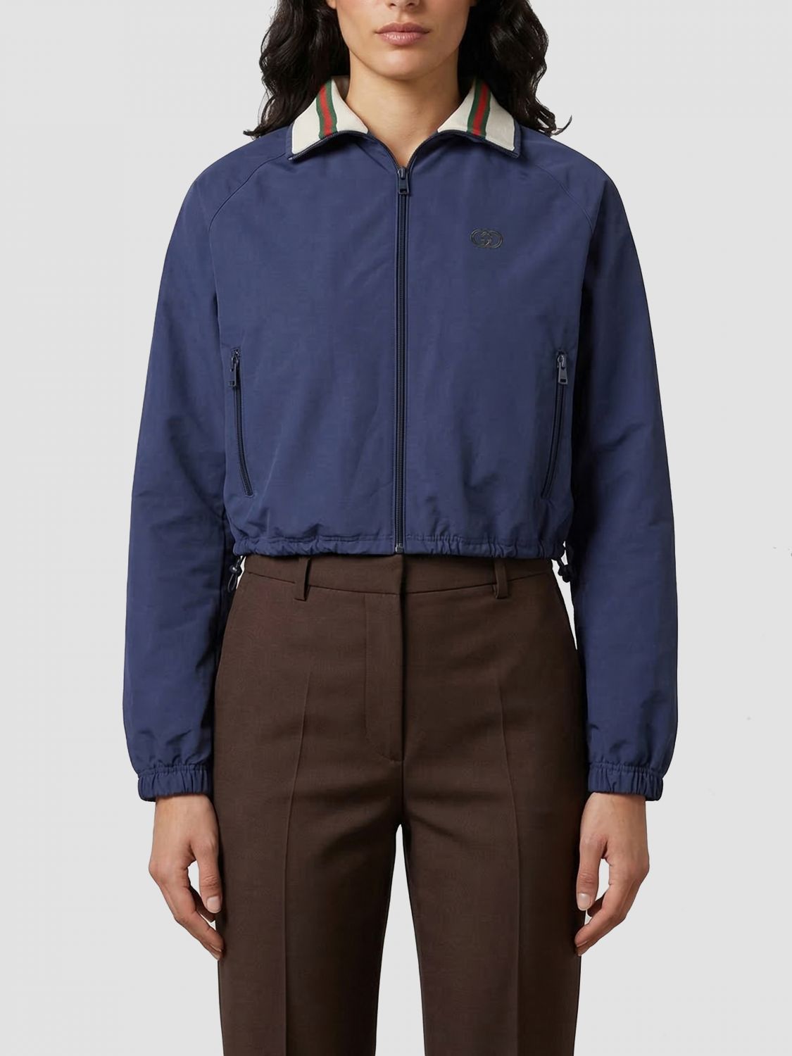 Gucci Gucci Jacket Woman Blue Size L / US 10 / IT 46 - 1 Thumbnail