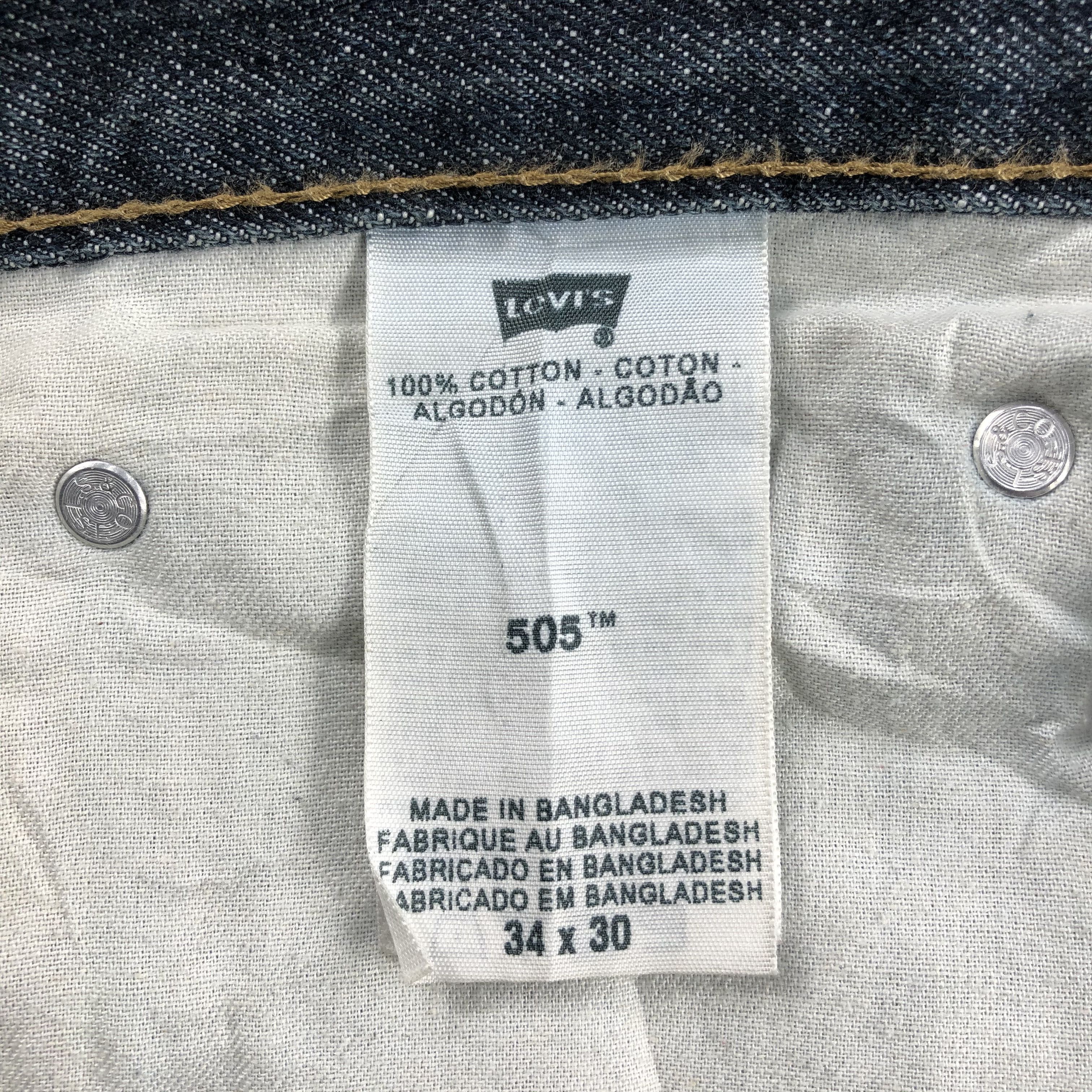 Levi's × Vintage Vintage Distress Mud Wash Levis 505 Jeans-JM1309 Size US 36 / EU 52 - 10 Thumbnail