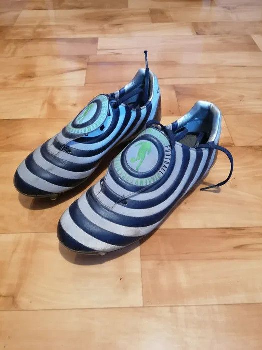 Dirk Bikkembergs 3M Reflective Soccer Leather Trainers Football Sneakers 3M Size US 9.5 / EU 42-43 - 7 Thumbnail