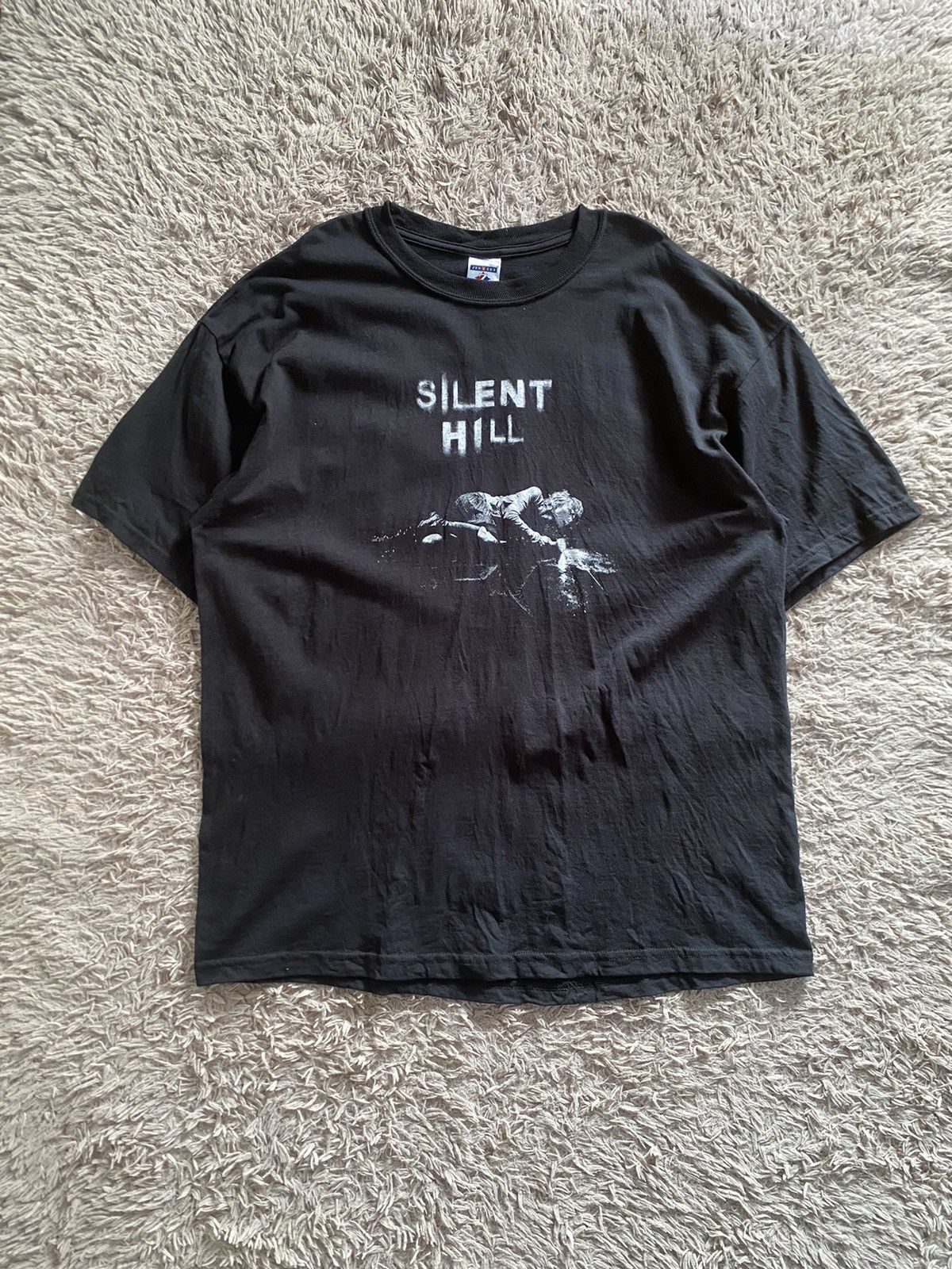 image of Rare 2006 Silent Hill Official Horror Film Shirt in Black, Men's (Size XL)