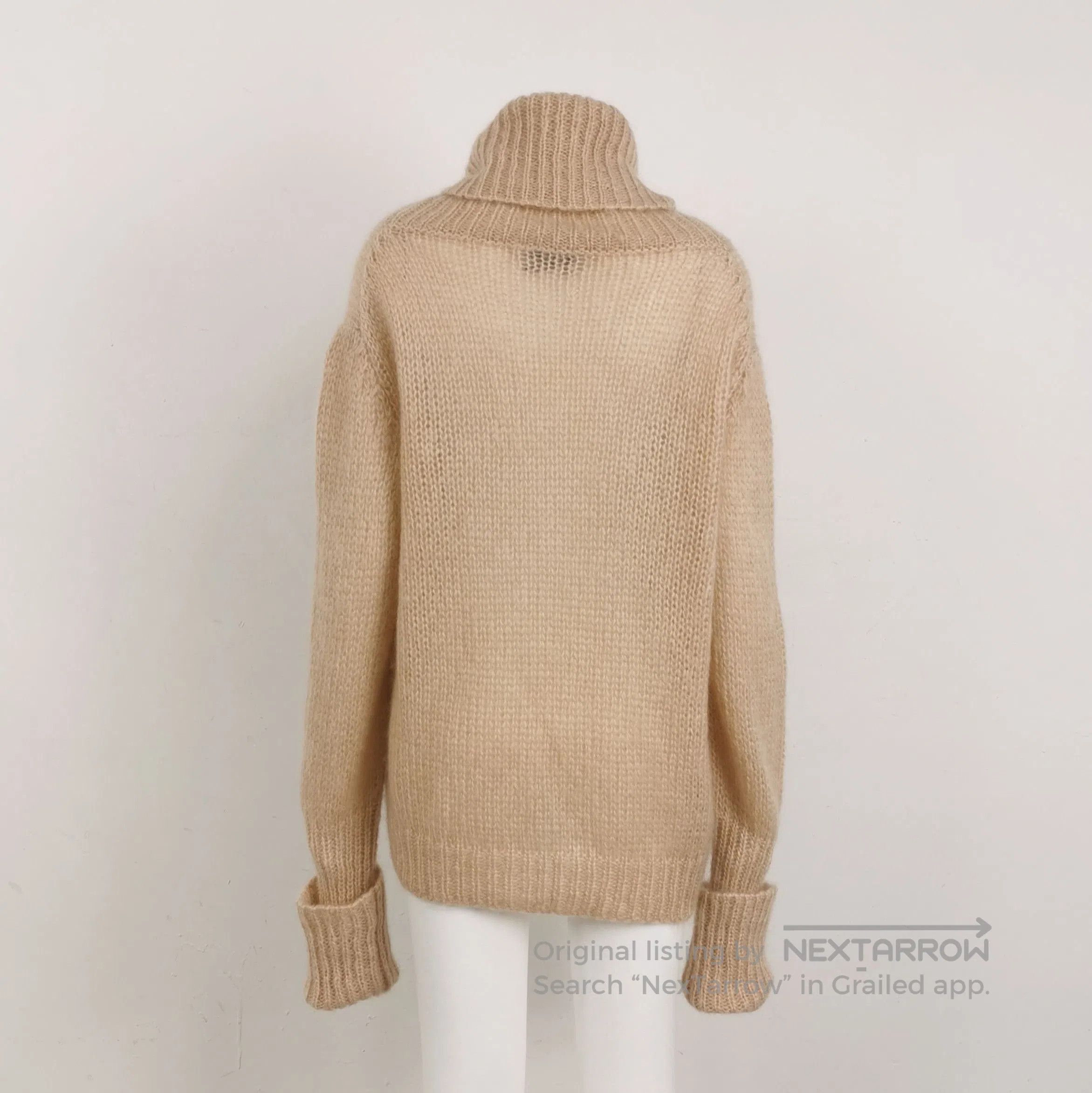 Prada Prada Beige Wool Blend Turtleneck Sweater . Size M / US 6-8 / IT 42-44 - 2 Thumbnail