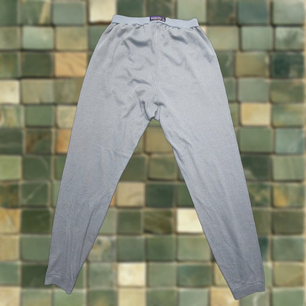 Patagonia VINTAGE Patagonia Capilene Base Layer Pants Mens M Gray Skiing Hiking USA Made Vintage Size US 31 - 1 Thumbnail