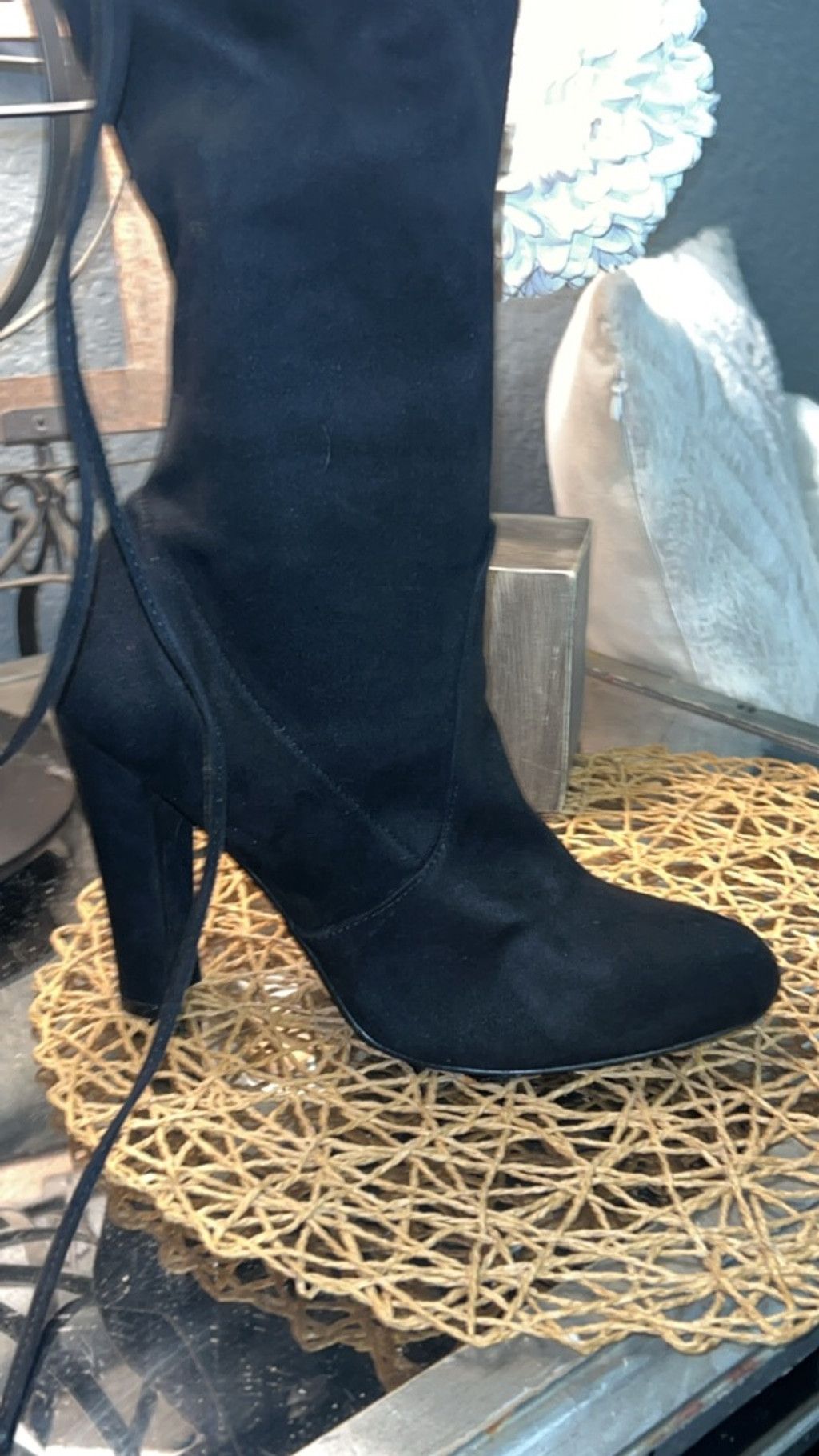 Other Women's Shi by Journeys Black Over the Knee Boots Size 7.5 Size US 7.5 / IT 37.5 - 5 Thumbnail