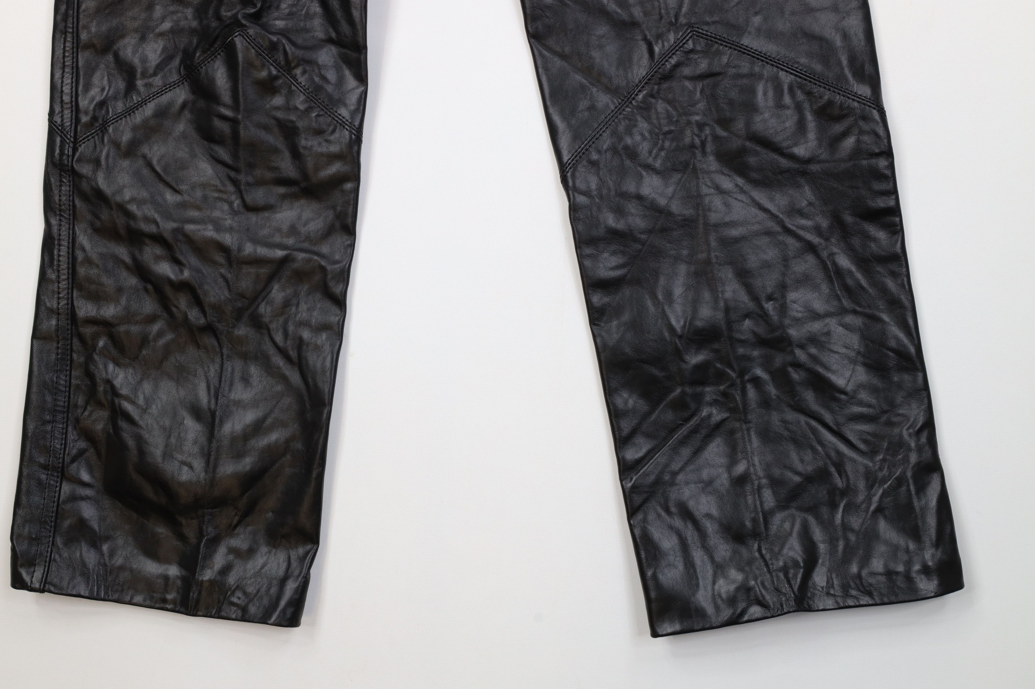 Vintage Vintage 70s Streetwear Straight Leg Pants Black Dom Goth Size 30" / US 8 / IT 44 - 11 Thumbnail