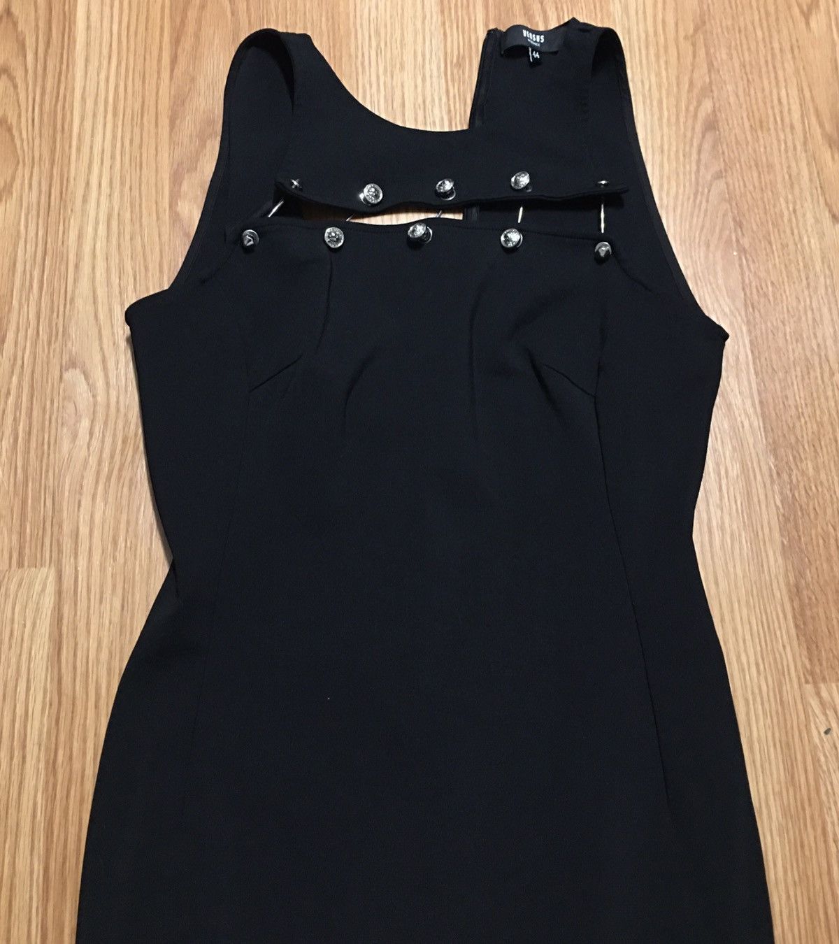 Anthony Vaccarello × Versus Versace VERSUS VERSACE + Anthony Vaccarello Black Mini Dress EU 44 Size M / US 6-8 / IT 42-44 - 10 Thumbnail