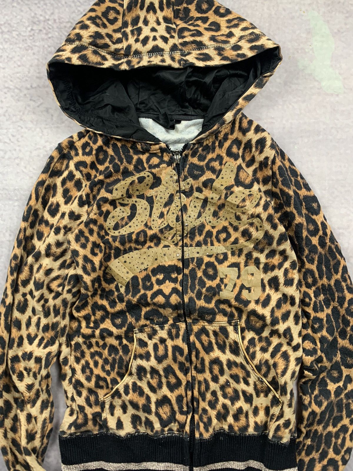 Y2k Coat Max Mara Y2k Jacket Leopard Print Animal Faux Fur