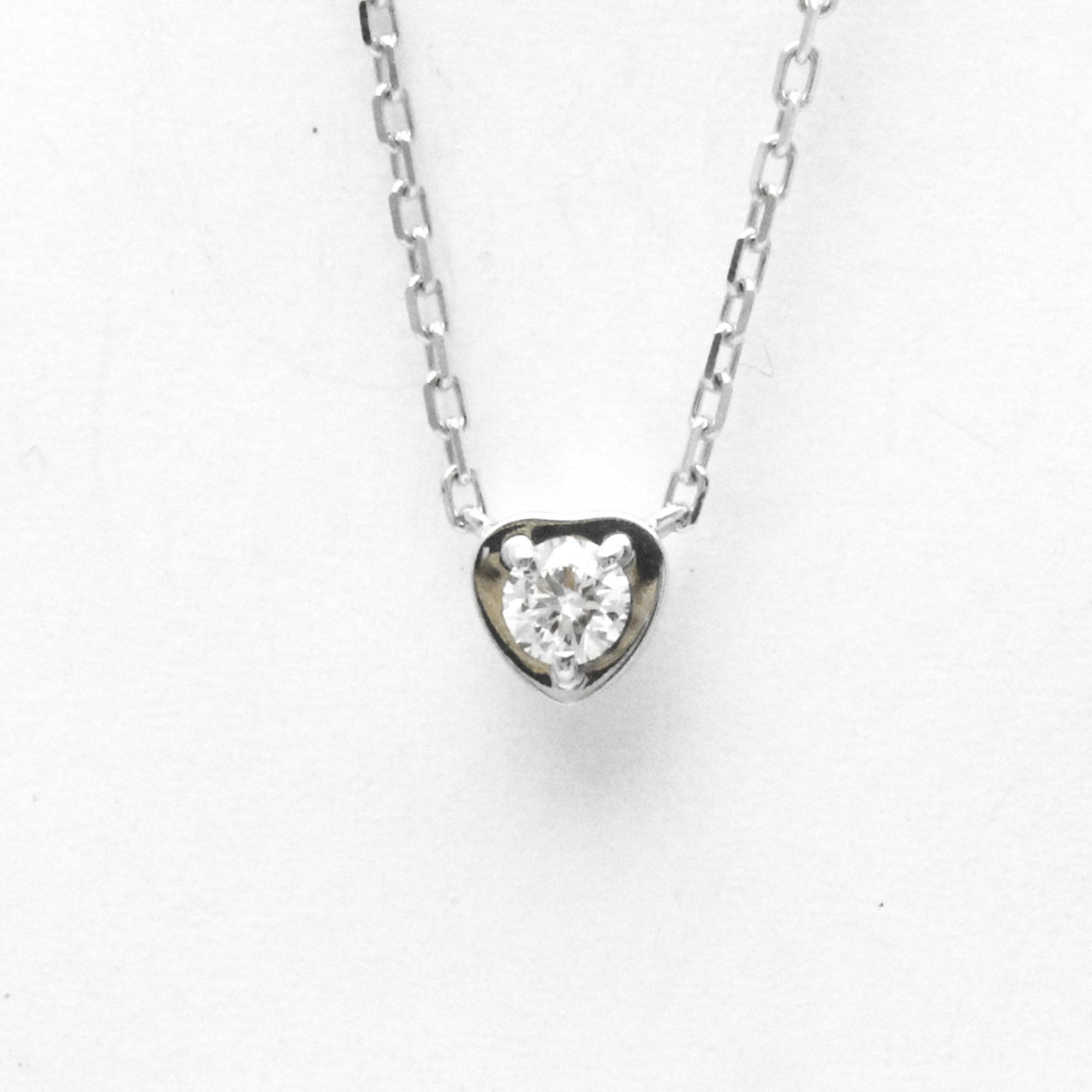image of Cartier Diamants Légers De Cartier White Gold (18K) Diamond Men,women Fashion Pendant Necklace (Sil