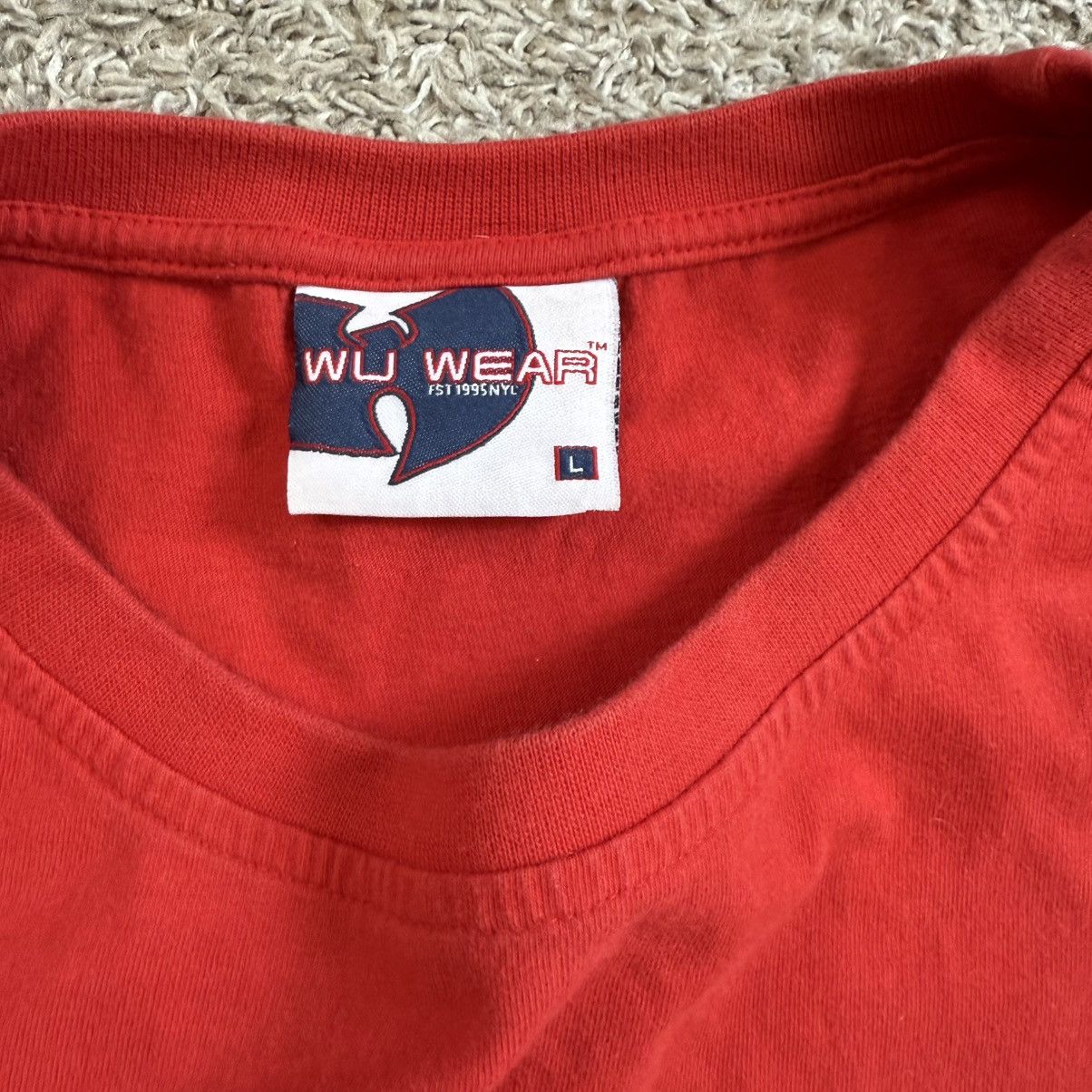Wu-Tang Clan 🔴Wu-Wear Shirt Size Large Red Wu-Tang Rza Raekwon Size US L / EU 52-54 / 3 - 3 Thumbnail