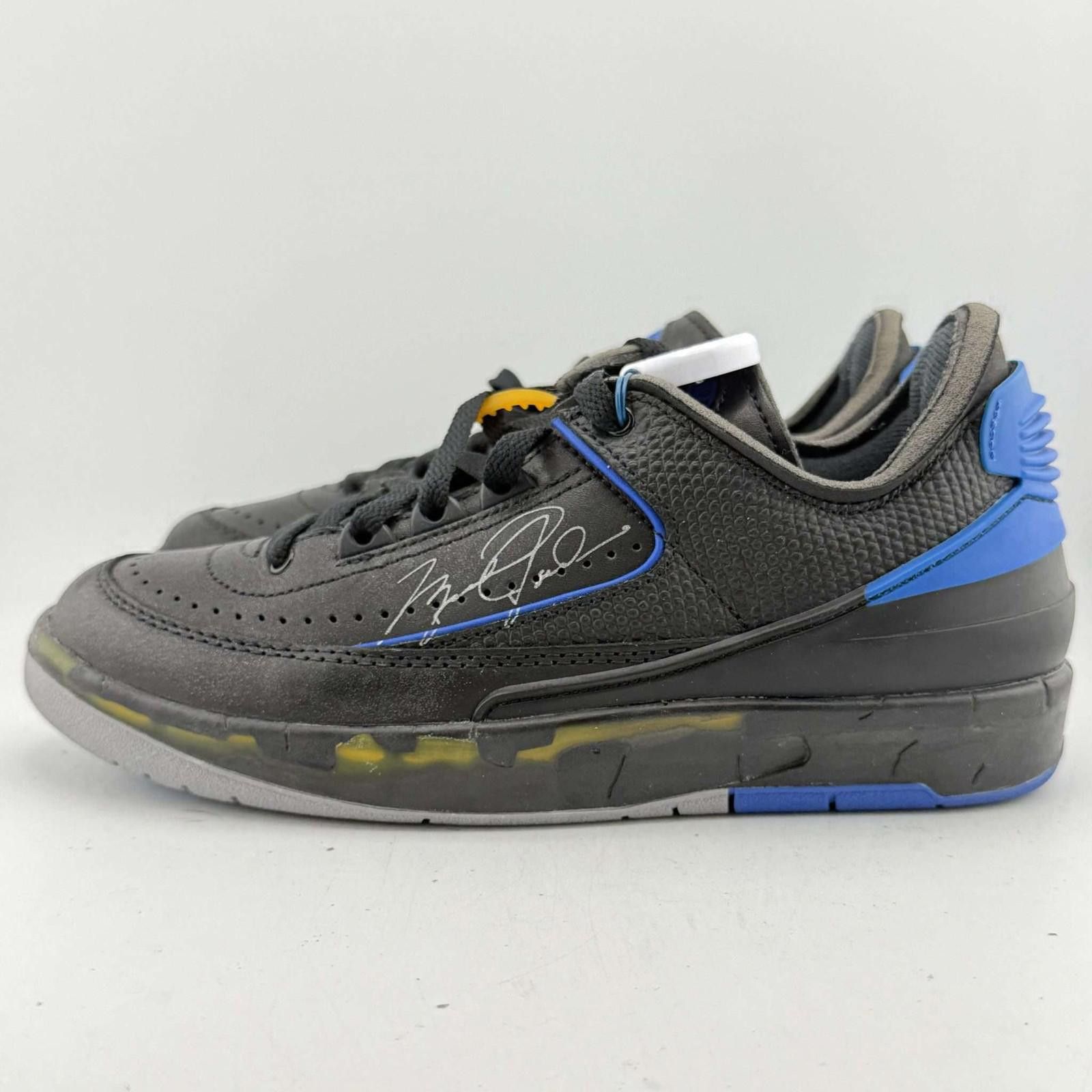 Jordan Brand Jordan 2 Low SP Off-White Black Blue 5.5 Used with Box Size US 5.5 / EU 38 - 2 Thumbnail