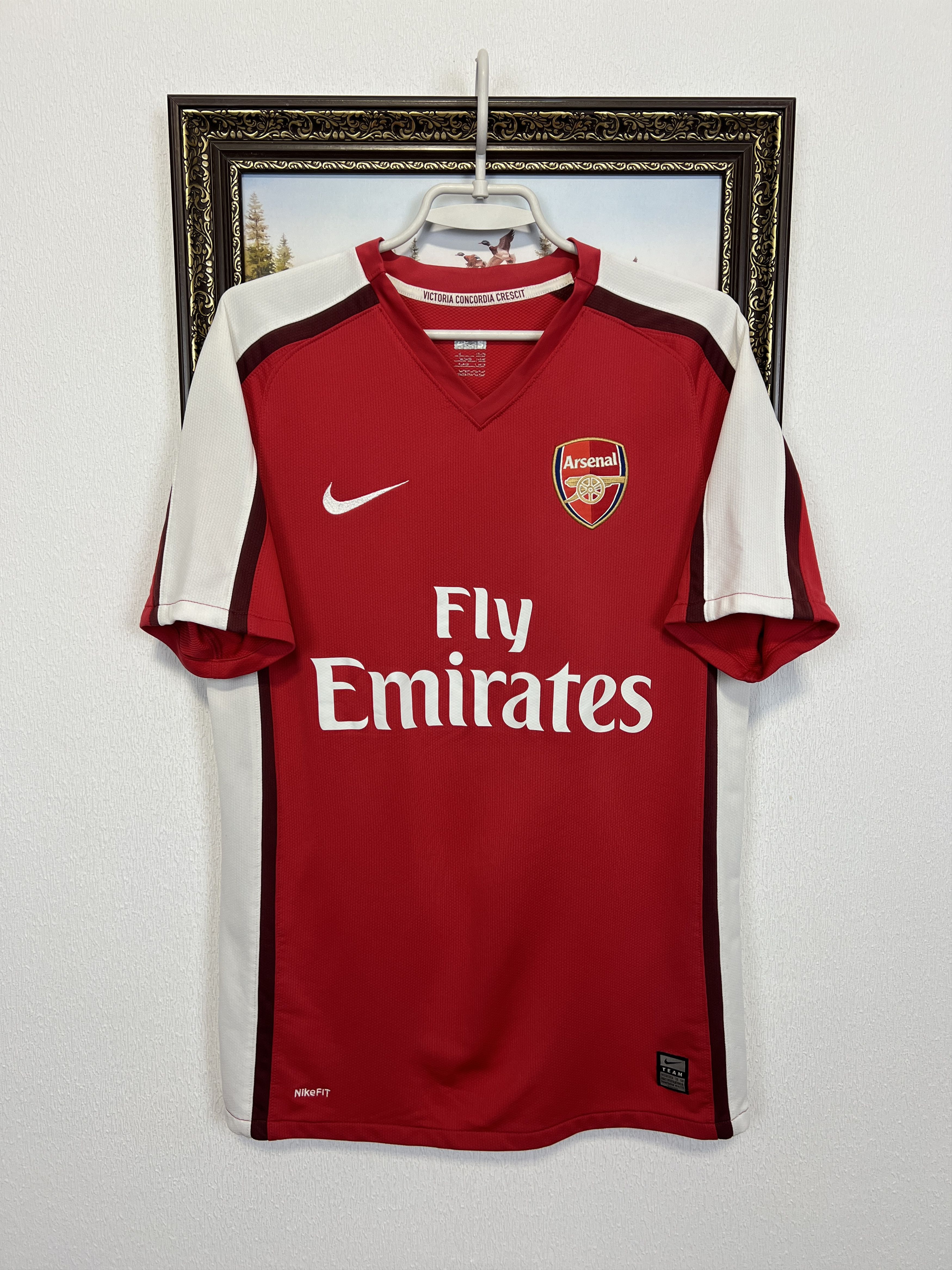 Nike Arsenal Home football shirt 2008 Soccer #4 Fabregas Jersey Size US S / EU 44-46 / 1 - 1 Thumbnail